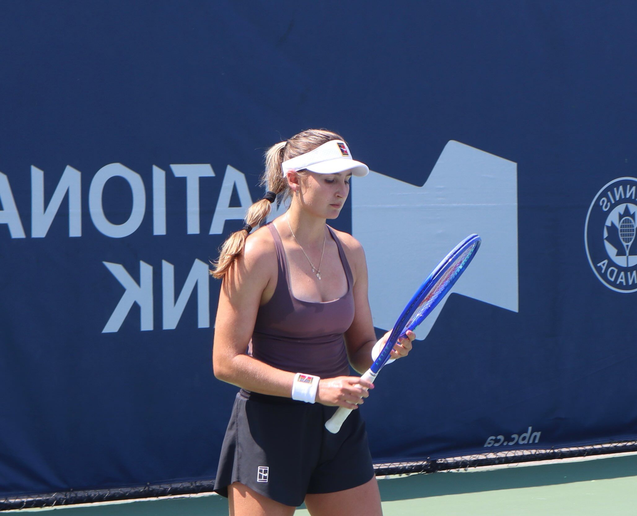 La tennista andorrana, en un duel recent sobre pista dura. 