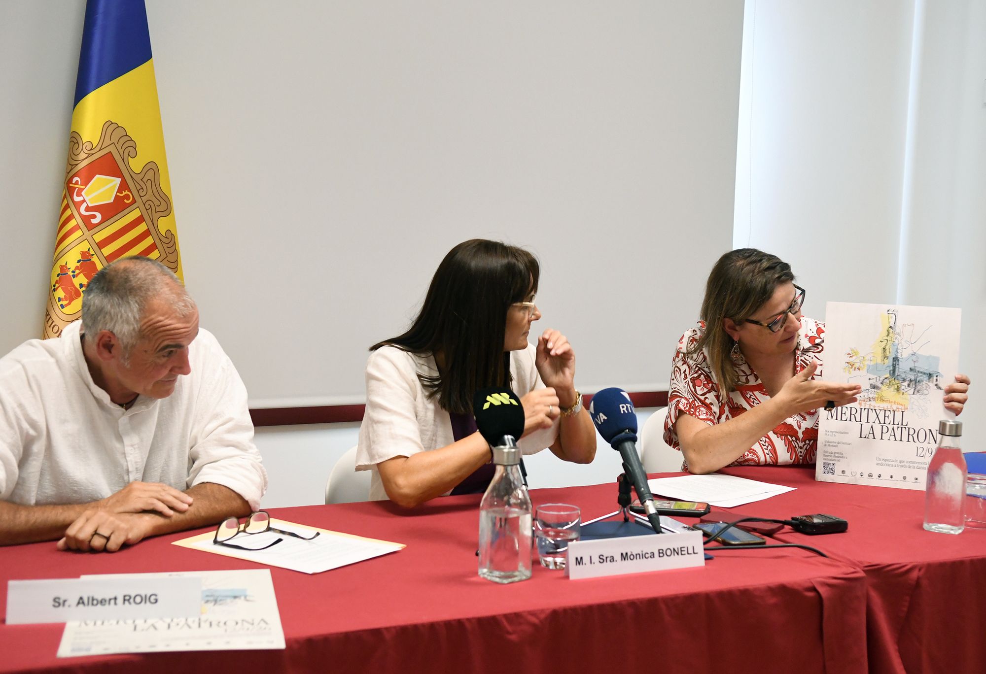 Un moment de la presentació de 'Meritxell, la patronna'.