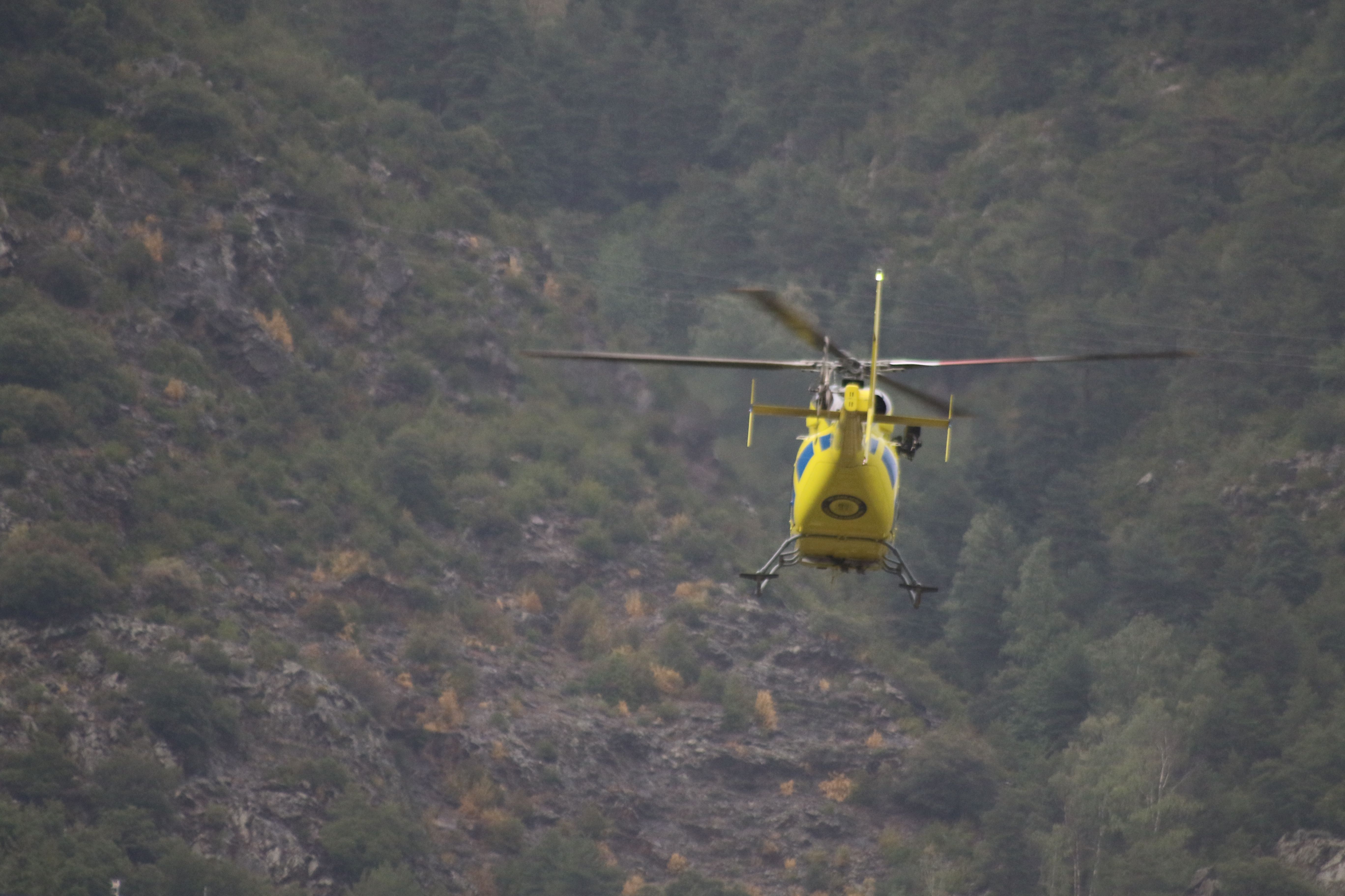Un helicòpter arribant a l'hospital aquest estiu. Un helicòpter arribant a l'hospital aquest estiu.