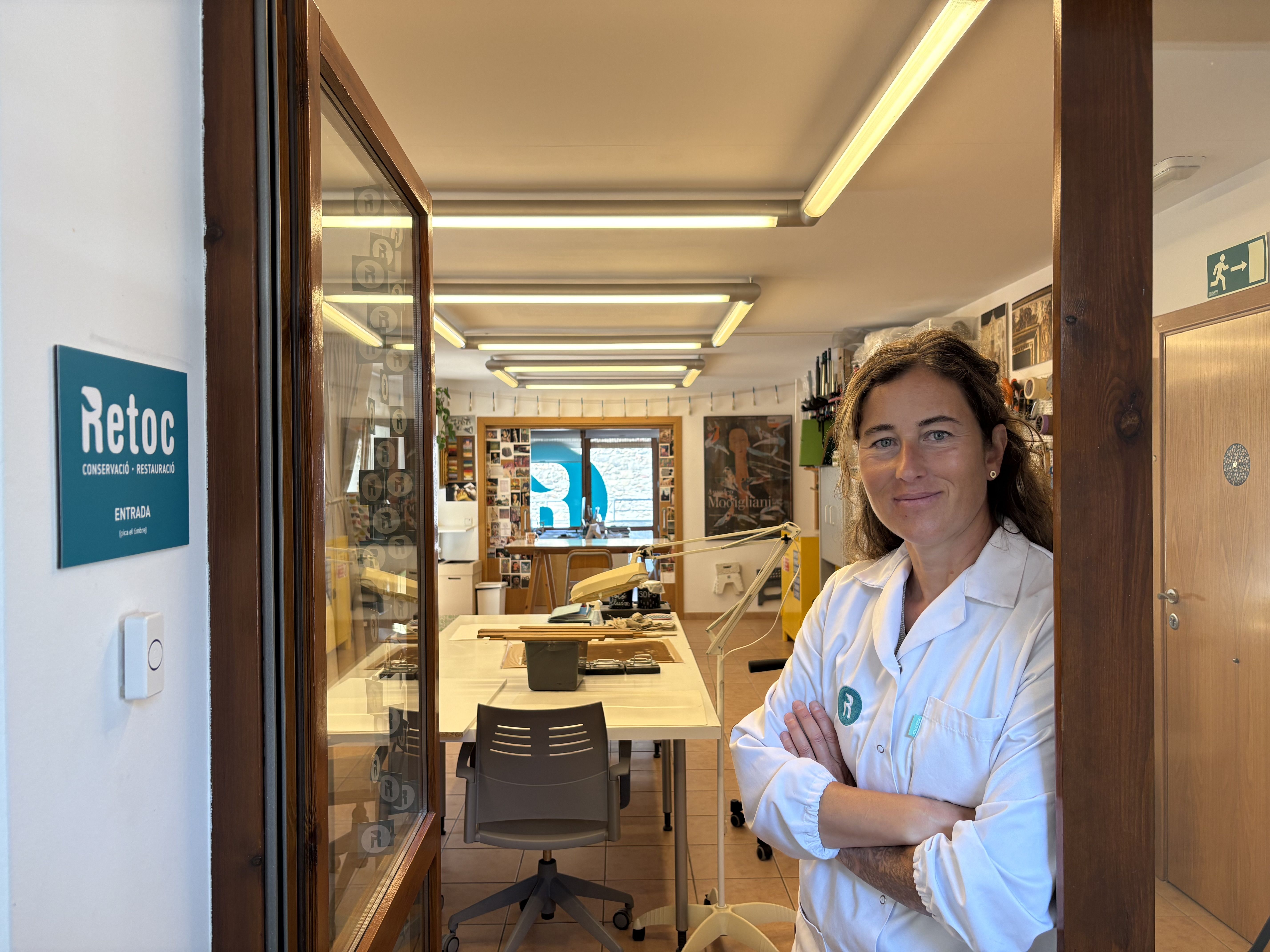 Mireia Garcia, al seu taller RETOC