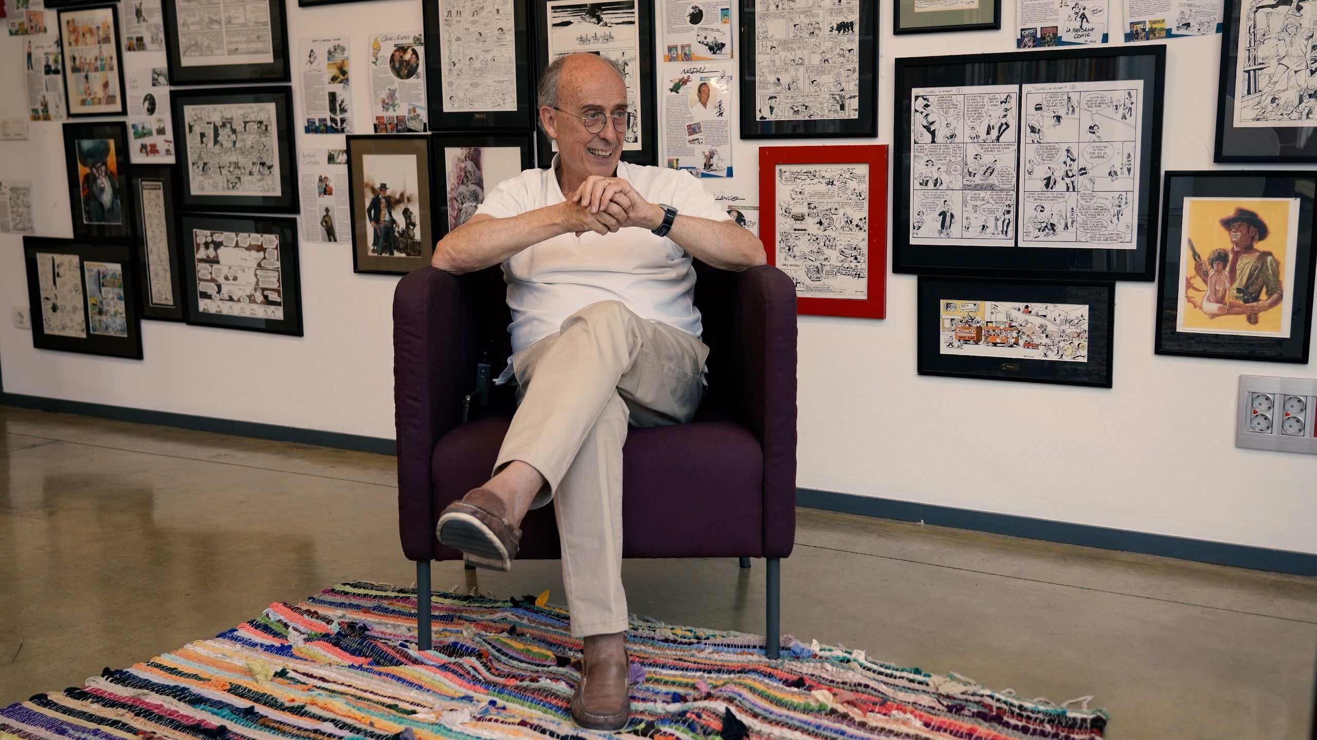 Joan Pieras durant l'entrevista