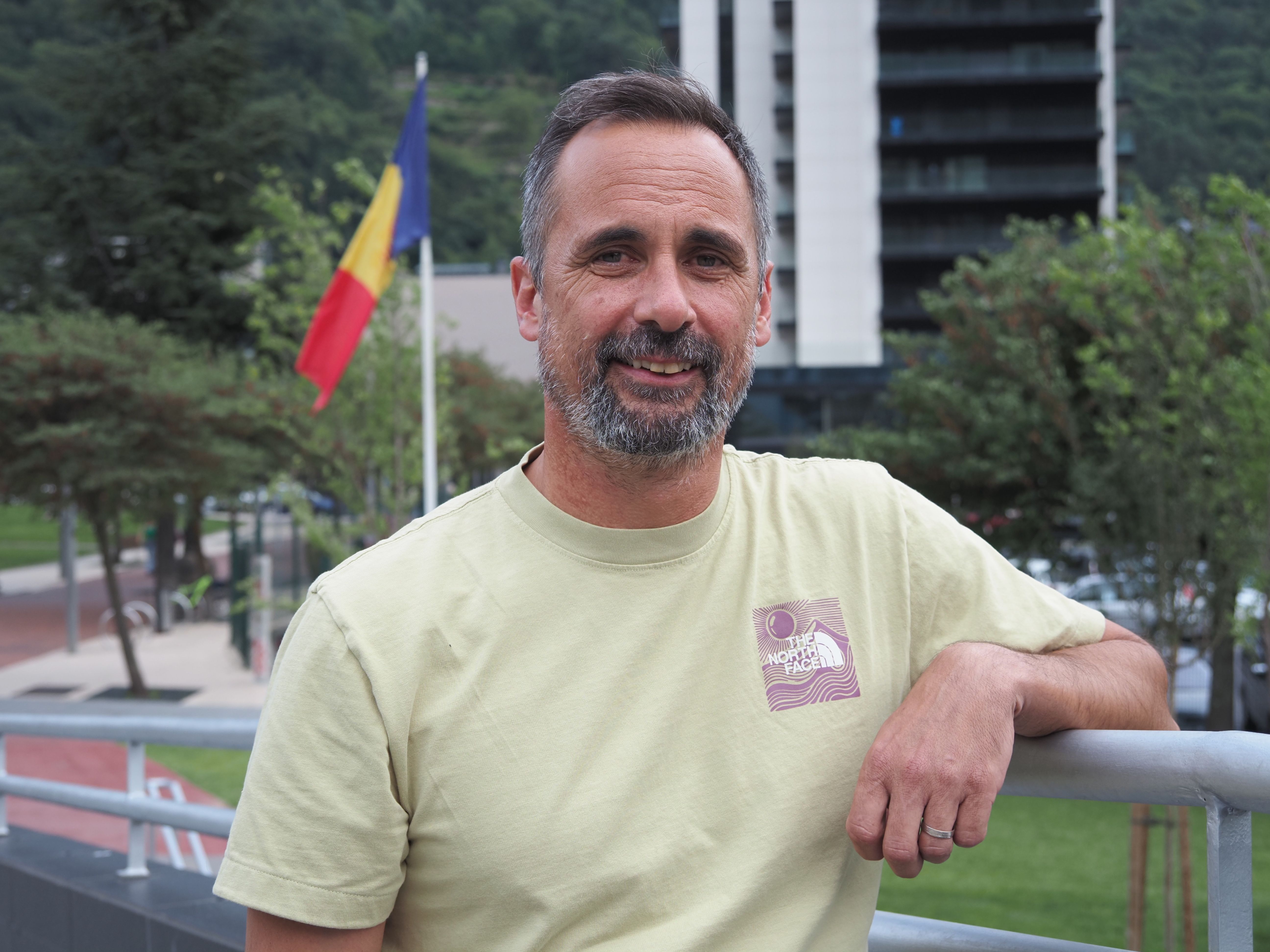 Jaume Gibert. // M. P. La portaveu del Sindicat, Rebeca Bonache.