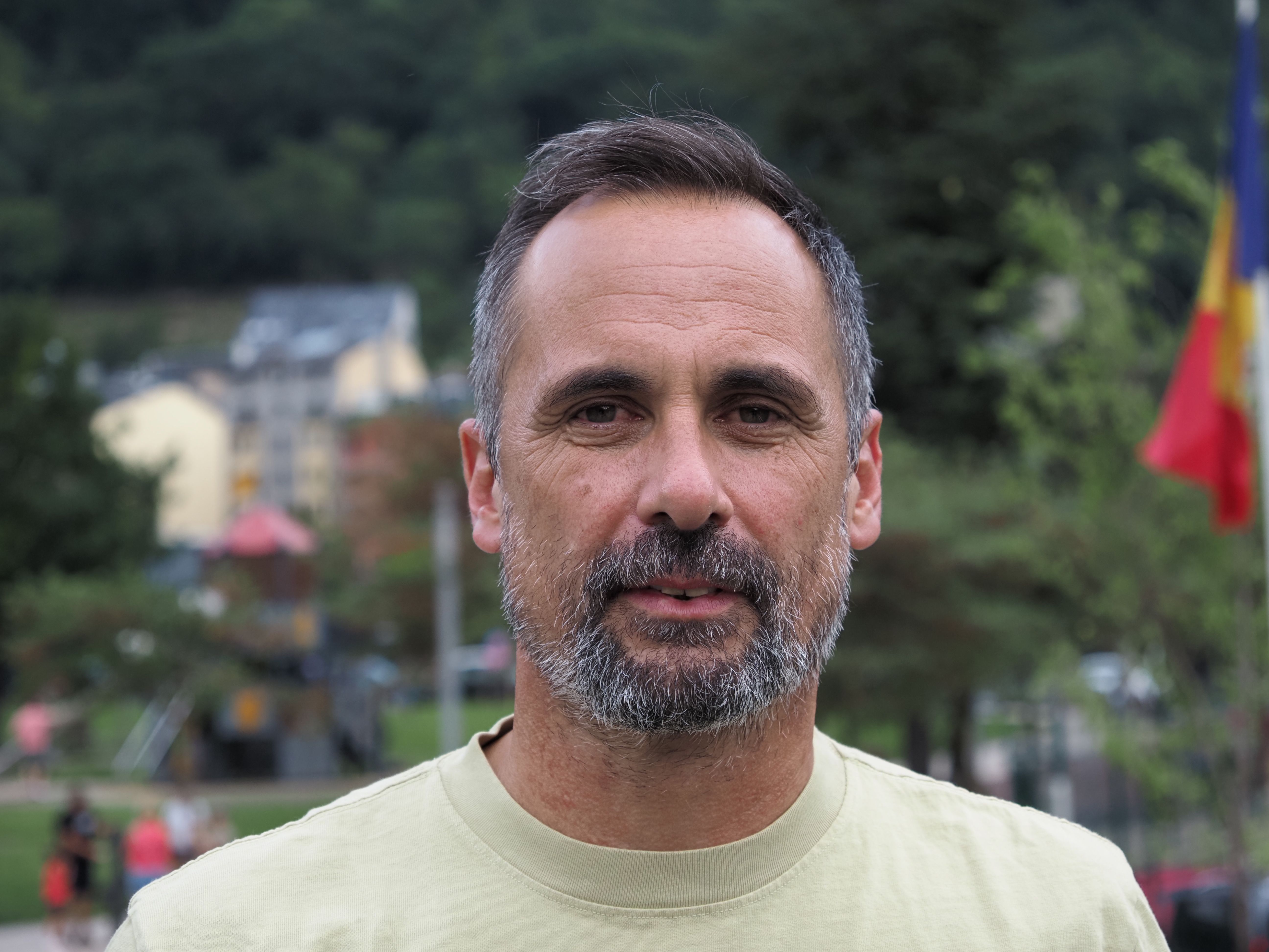 Jaume Gibert. // M. P. La portaveu del Sindicat, Rebeca Bonache.