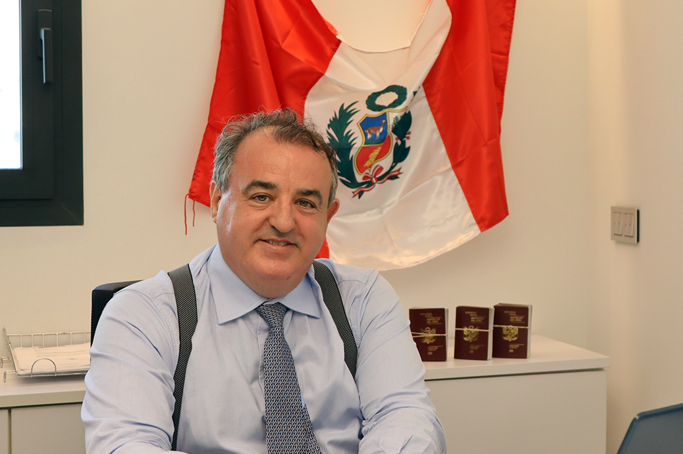 El cònsol honorari del Perú a Andorra, Jaume Tàpies.