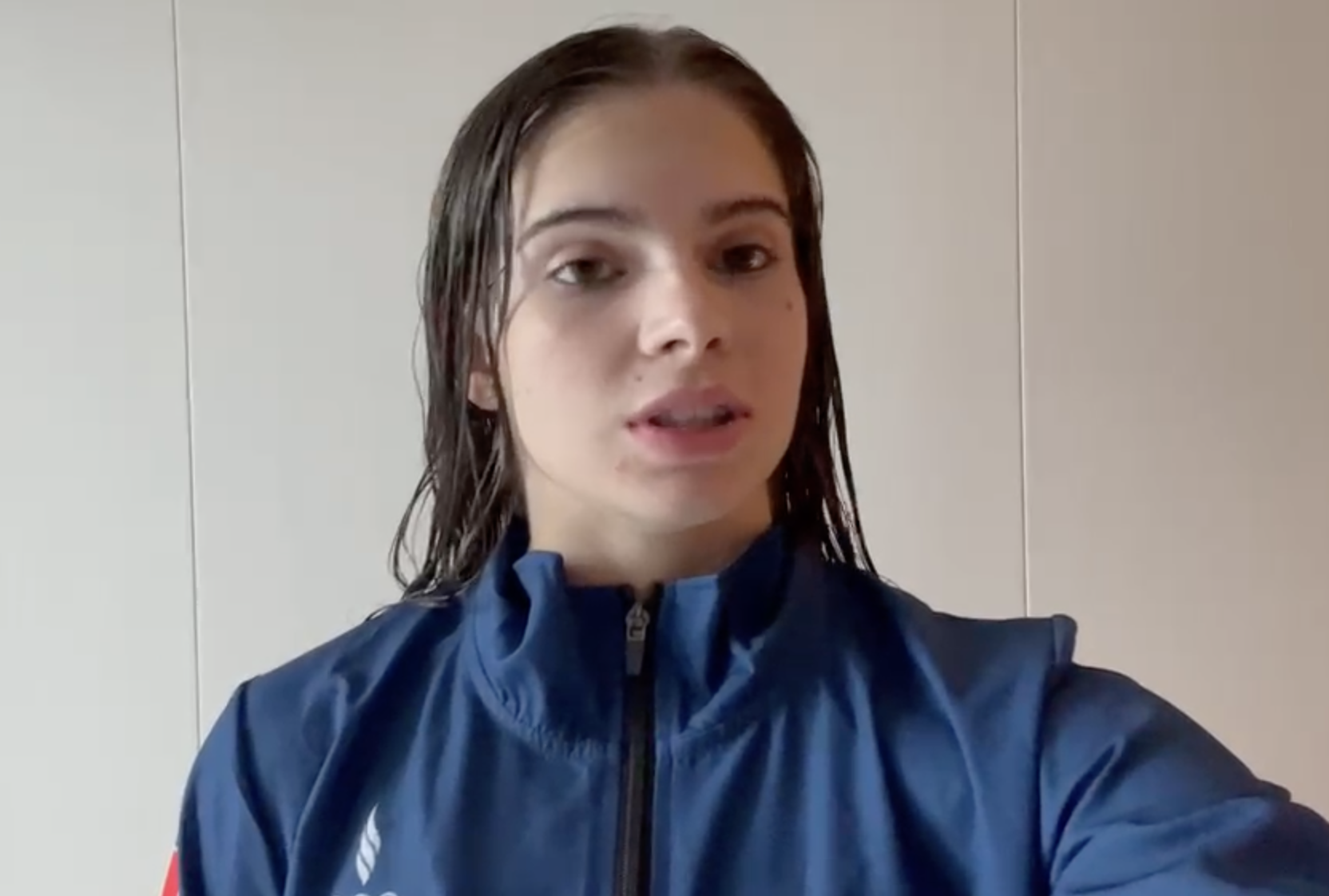 Berta Miquel en acabar la seva competició.