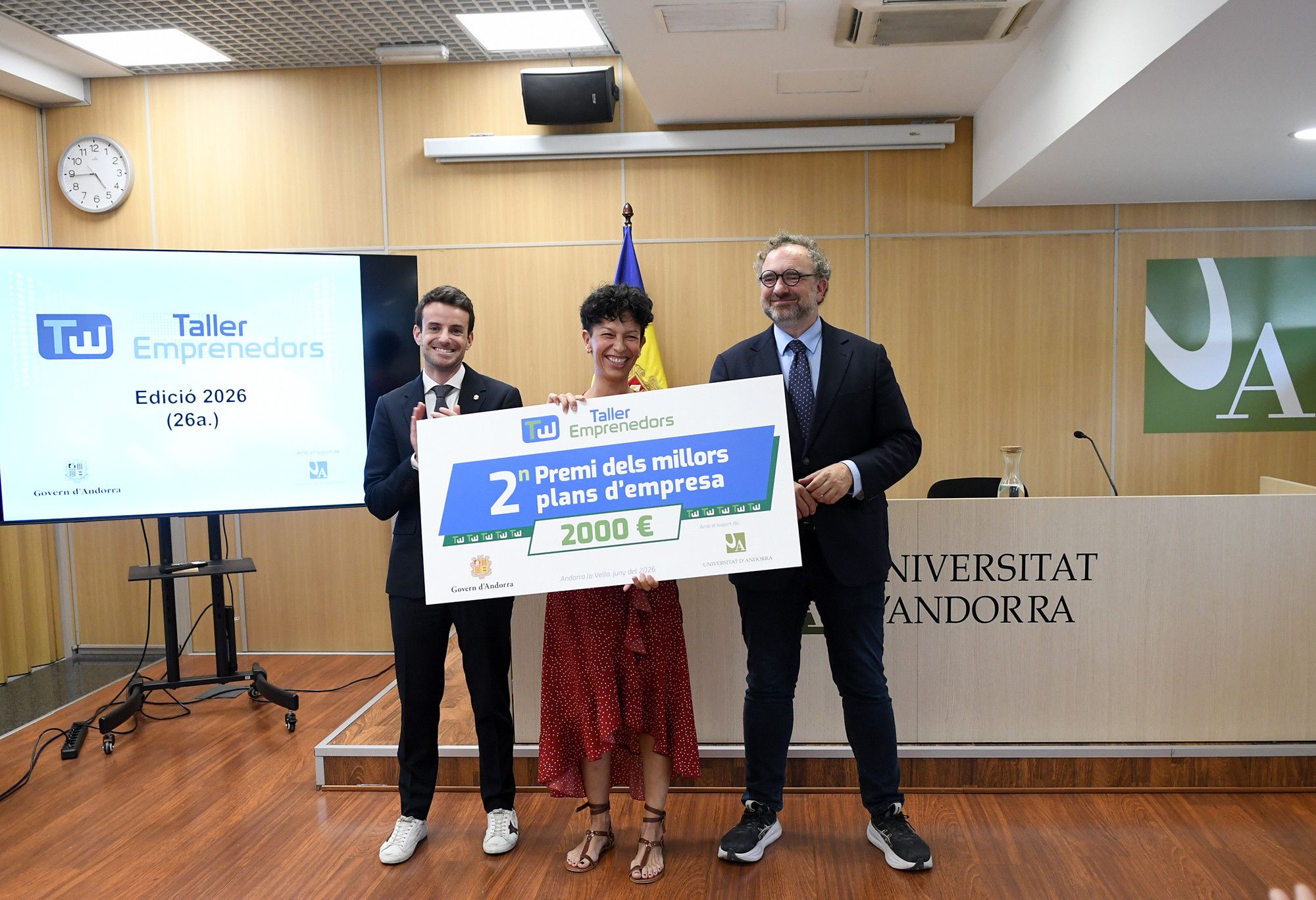 Meritxell Flores es va endur el segon premi. // SFGA / JAViladot La portaveu del Sindicat, Rebeca Bonache.