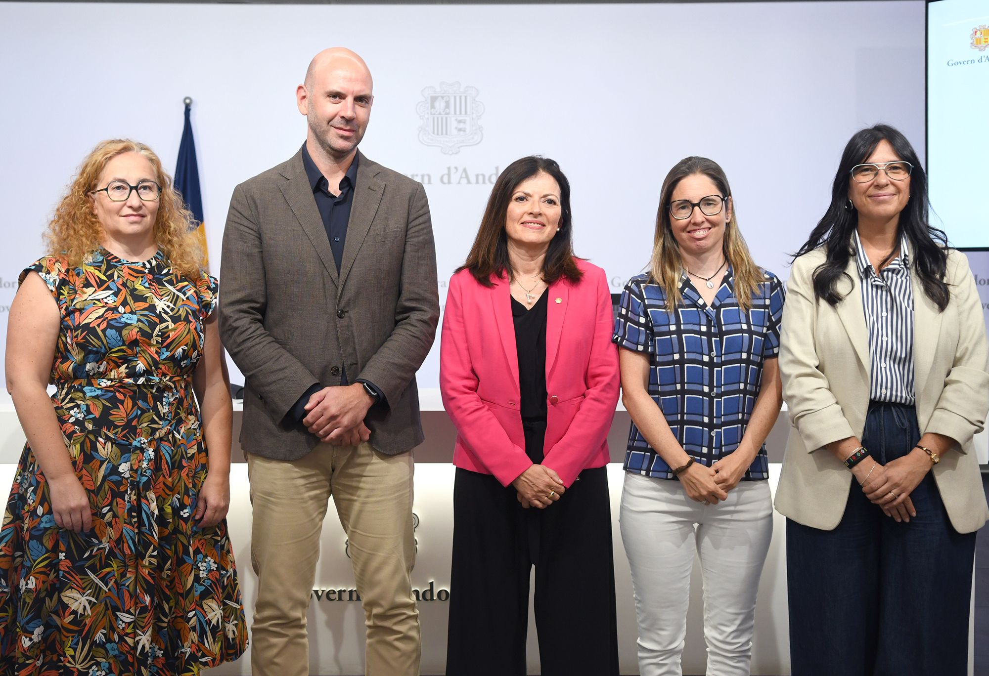 Signatura i presentació acord de cooperació entre Exteriors i Unicef Andorra. La portaveu del Sindicat, Rebeca Bonache.