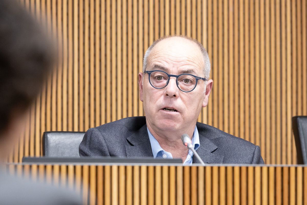 El president de l'associació dels pagesos, Xavier Coma, en una compareixença al Consell General. El president de l'associació dels pagesos, Xavier Coma, en una compareixença al Consell General.