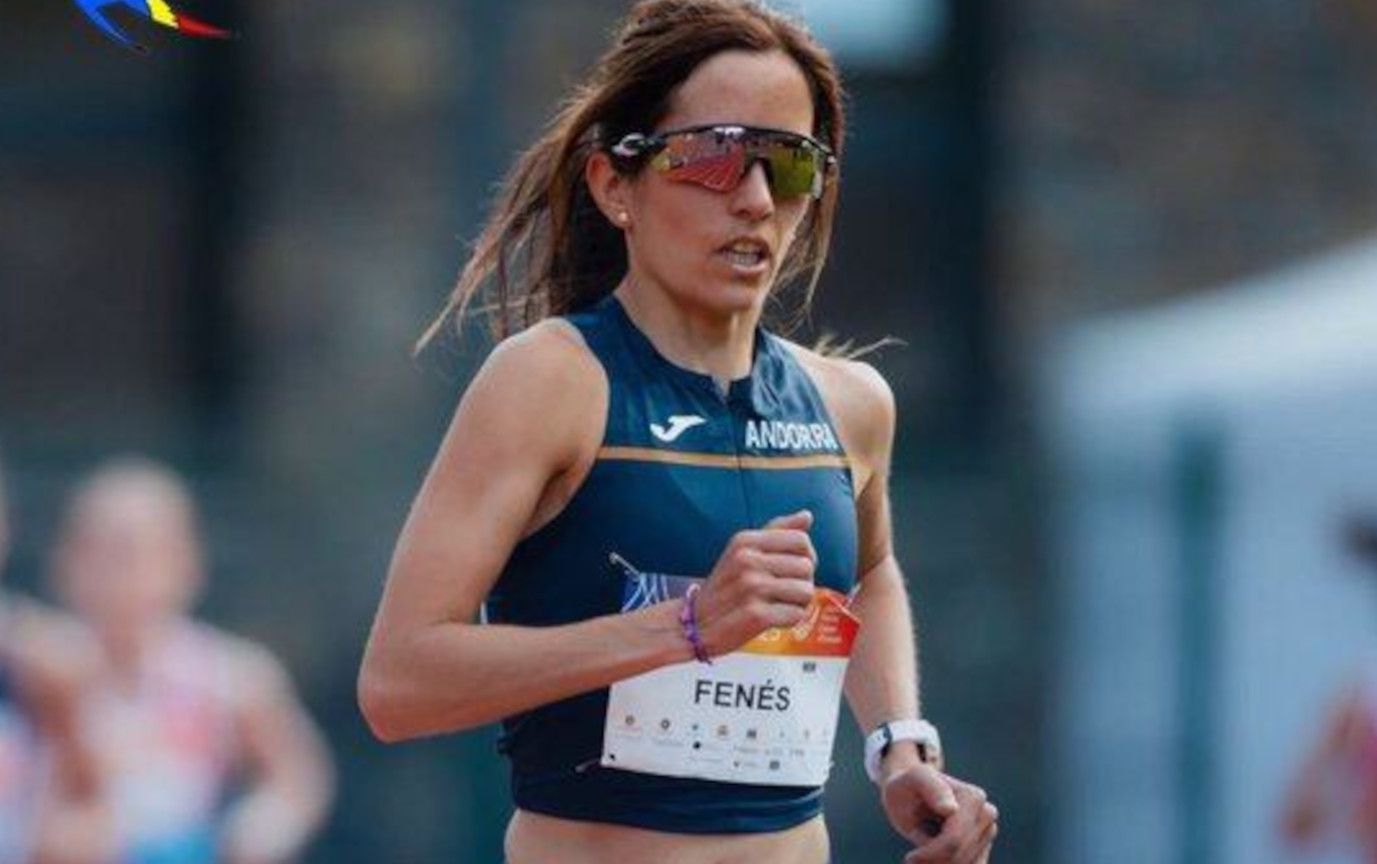Ariadna Fenés, en una cursa. Ariadna Fenés, en una cursa.