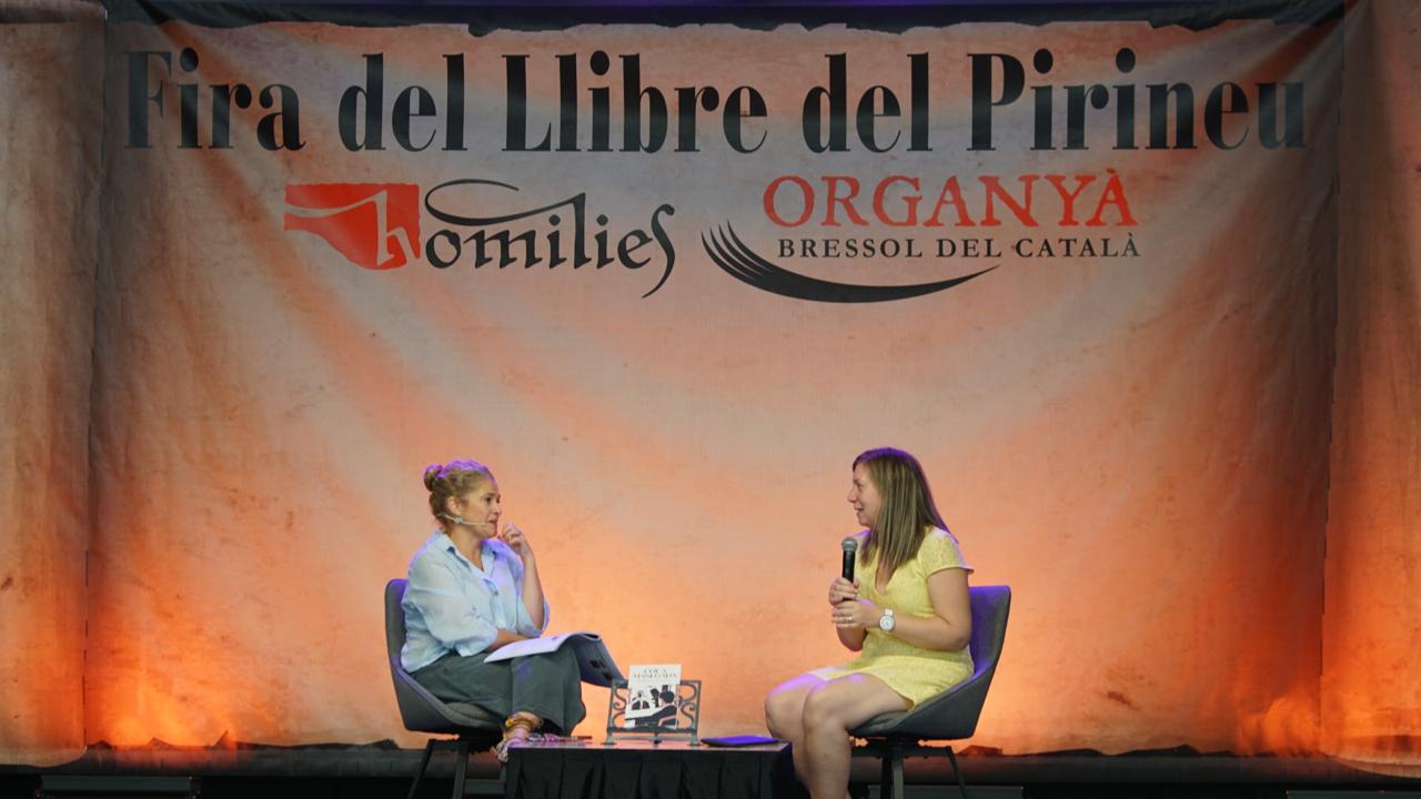 La presentació del llibre de Maria Cucurull. La portaveu del Sindicat, Rebeca Bonache.
