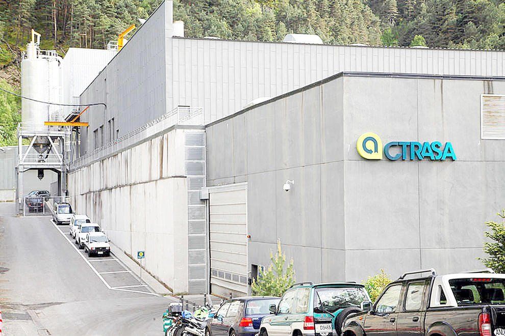 El centre de tractament de residus.
