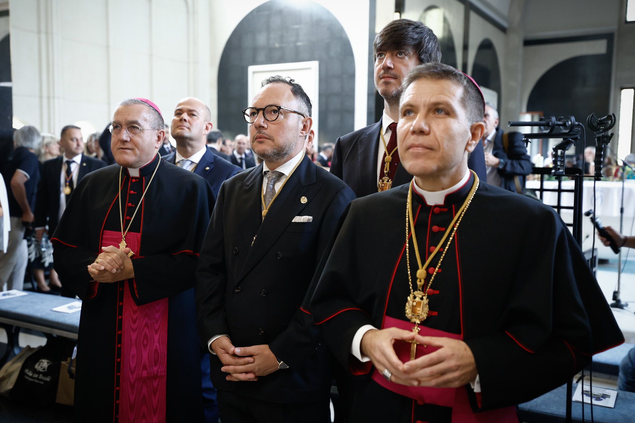 Xavier Espot amb Piero Pioppo, Josep-Lluís Serrano Pentinat i Carles Ensenyat.