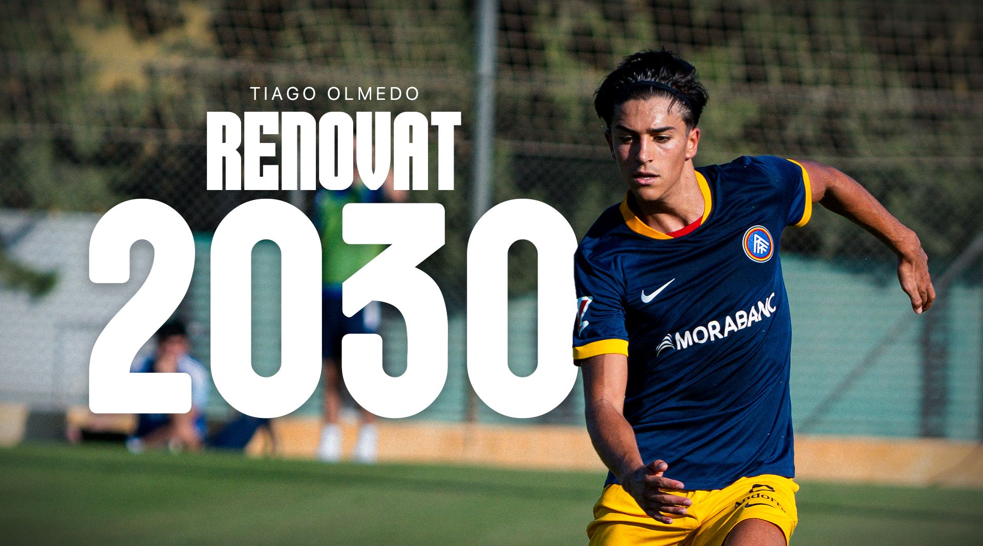 L'anunci de renovació de Tiago Olmedo.