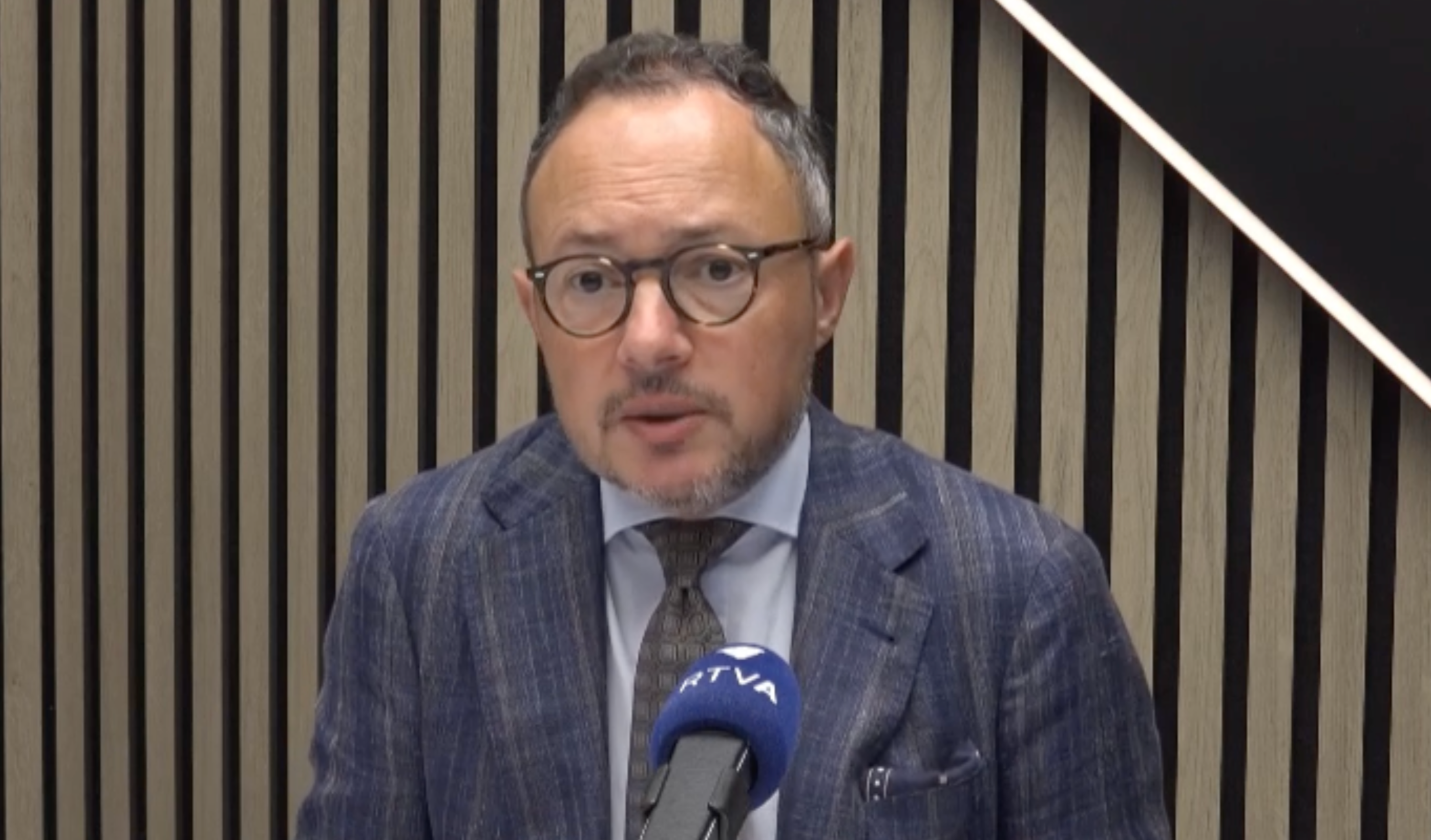 El cap de Govern, Xavier Espot, durant l'entrevista a RNA.