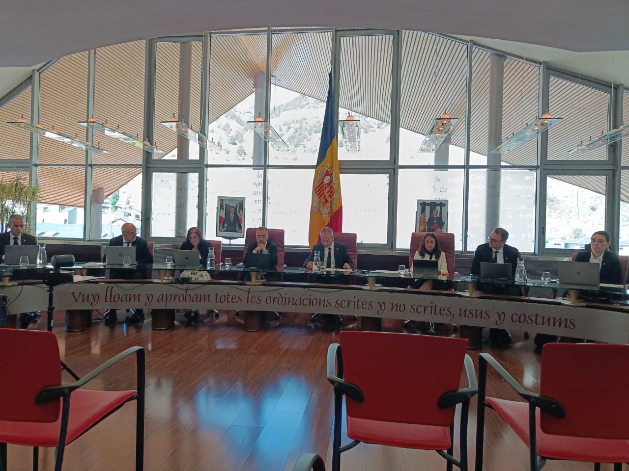 Un instant de la sessió de consell de comú d'aquest dilluns. Un instant de la sessió de consell de comú d'aquest dilluns.