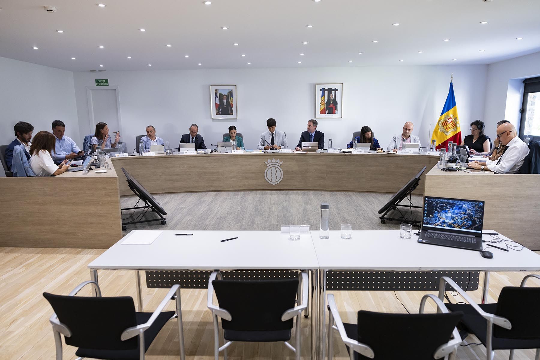 Un moment de la reunió de cònsols, aquest matí a Andorra la Vella. Un moment de la reunió de cònsols, aquest matí a Andorra la Vella.