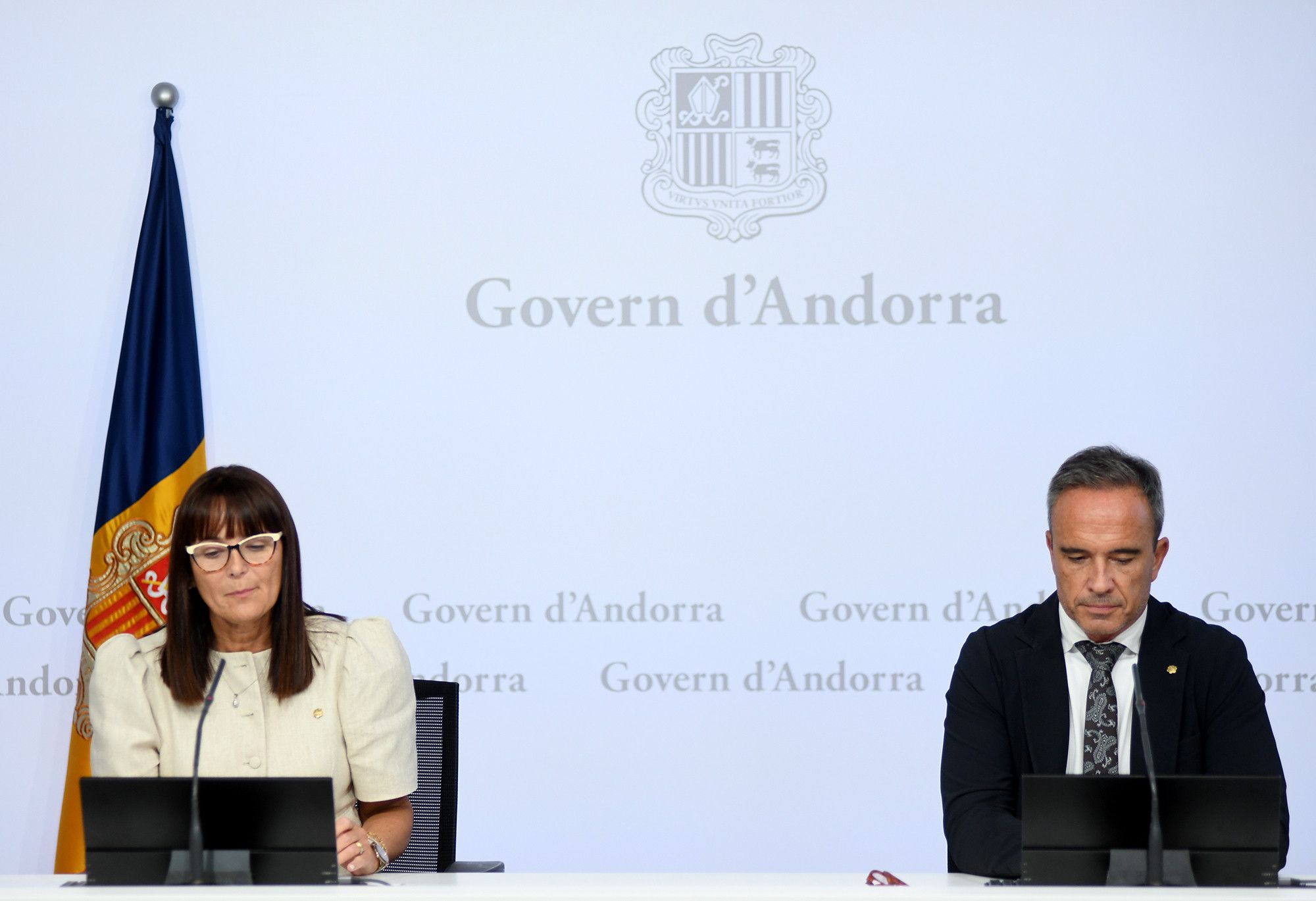 Bonell i Cabanes, aquesta tarda durant la roda de premsa.
