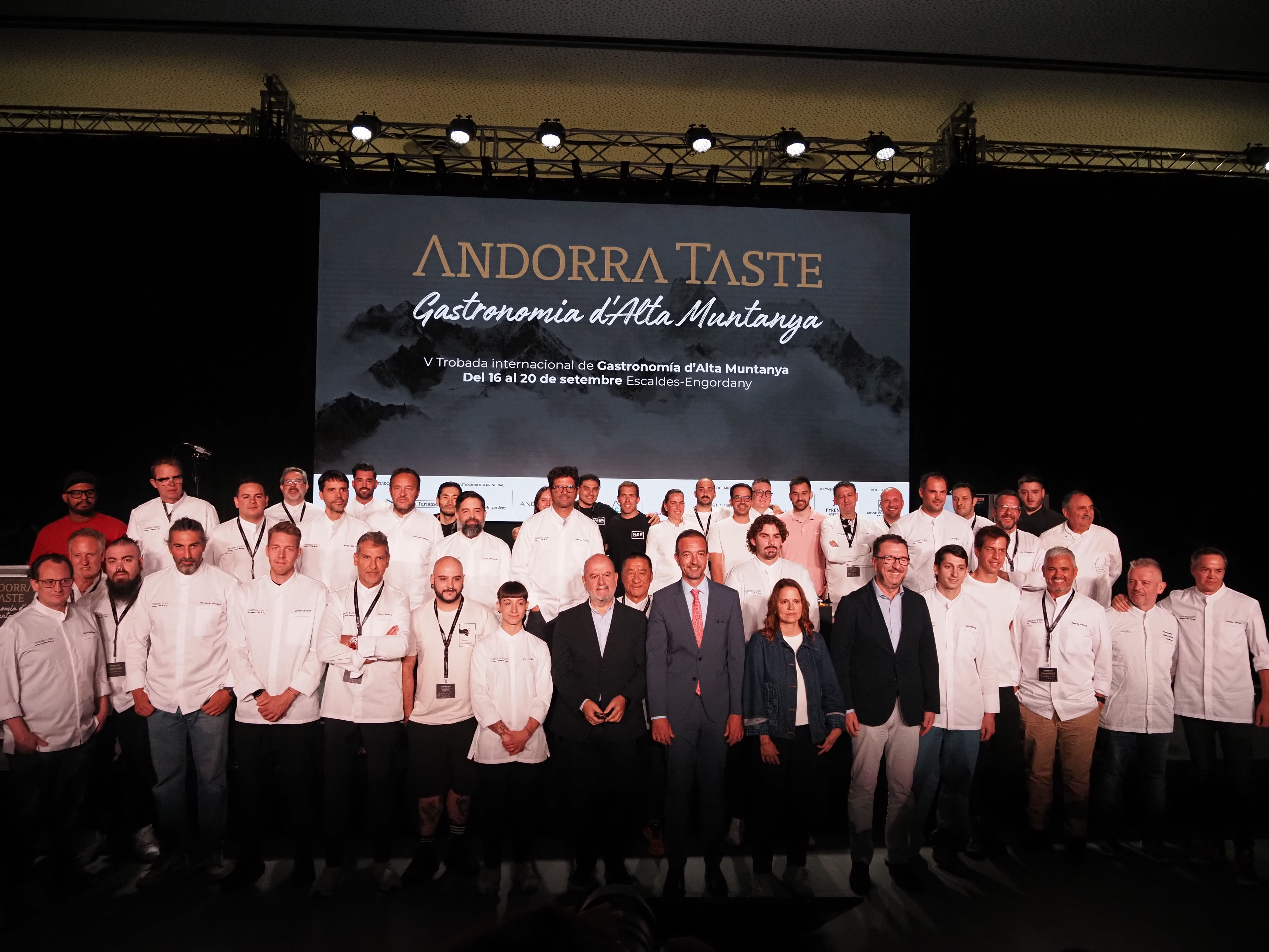 Tots els cuiners participants a l'Andorra Taste.