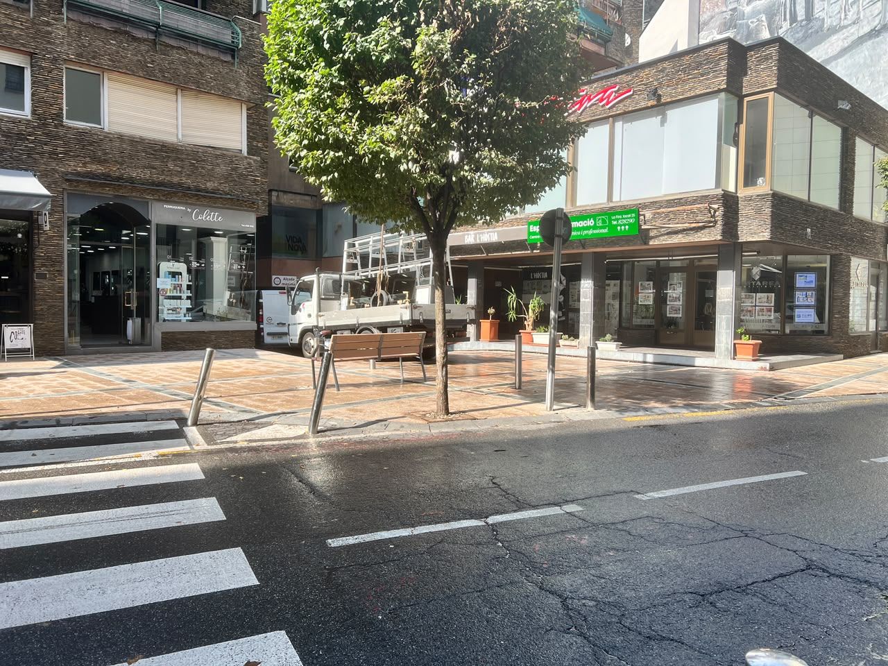 El carrer Dr. Nequi, aquesta tarda.