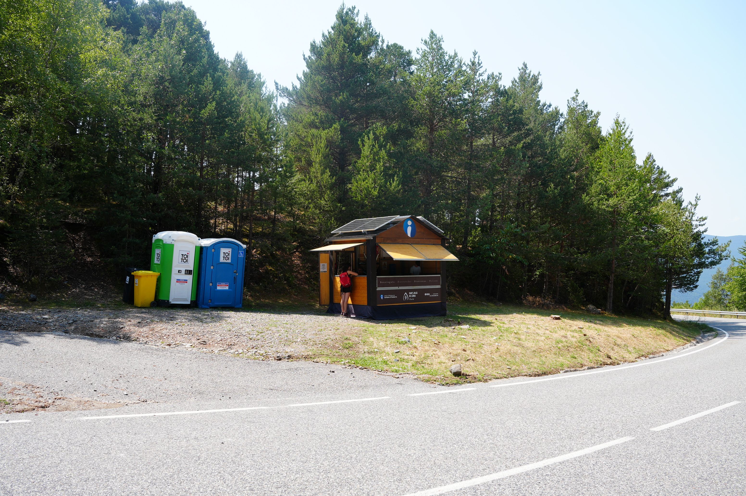 El punt d'informació de Sant Cristòfol.