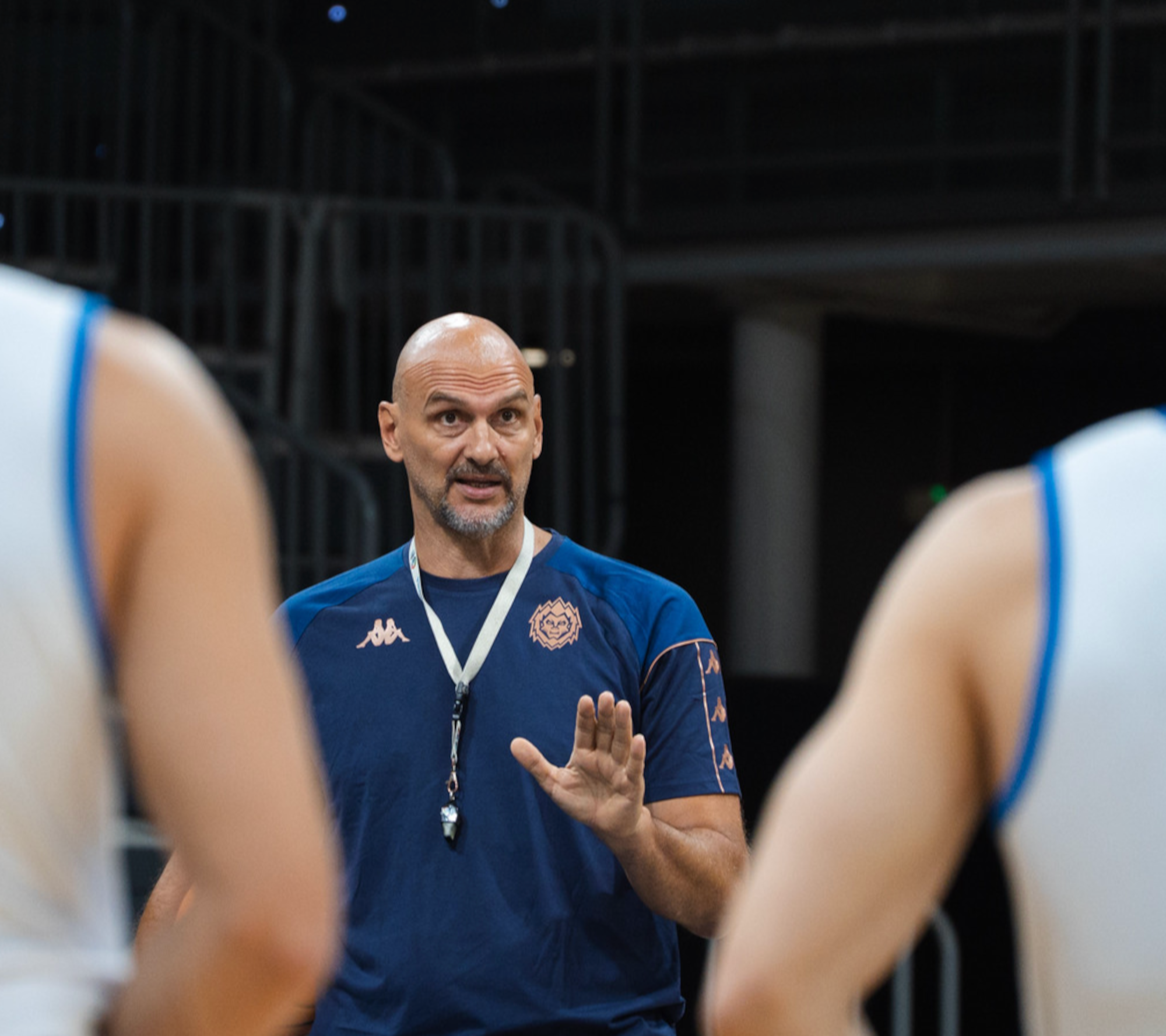 Zan Tabak, en un dels entrenaments d'aquesta pretemporada 2026-27.