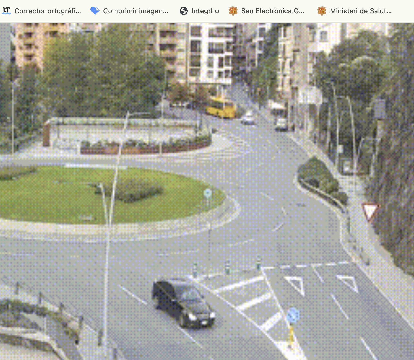 La zona on s'ha produït la topada.