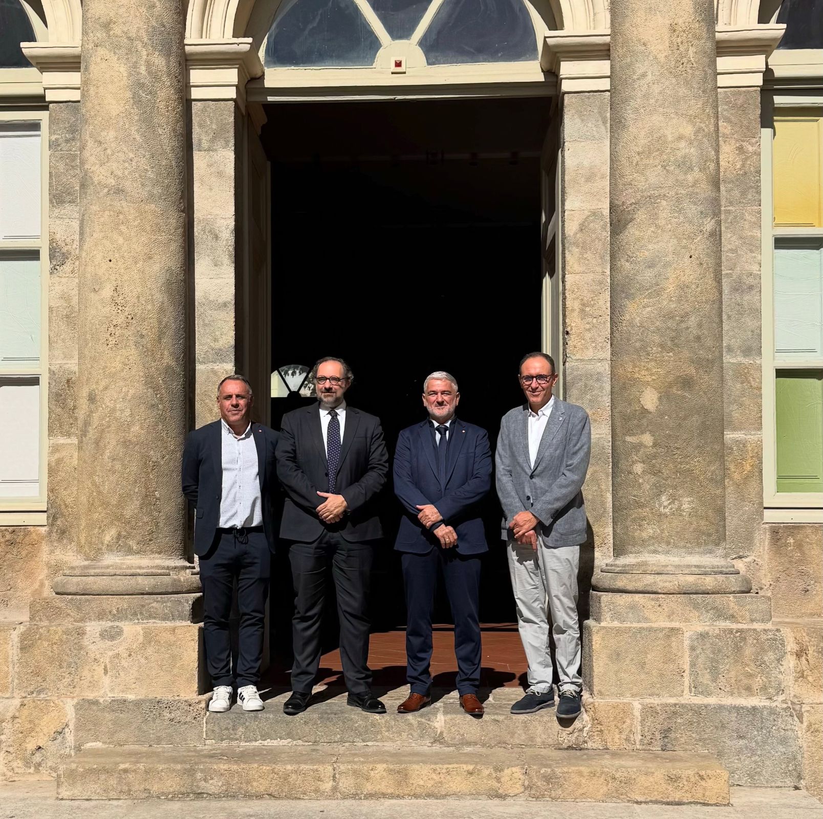 Visita del rector de l'Universitat d’Andorra Juli Minoves a la Universitat de Perpinyà Via Domícia (UPVD).