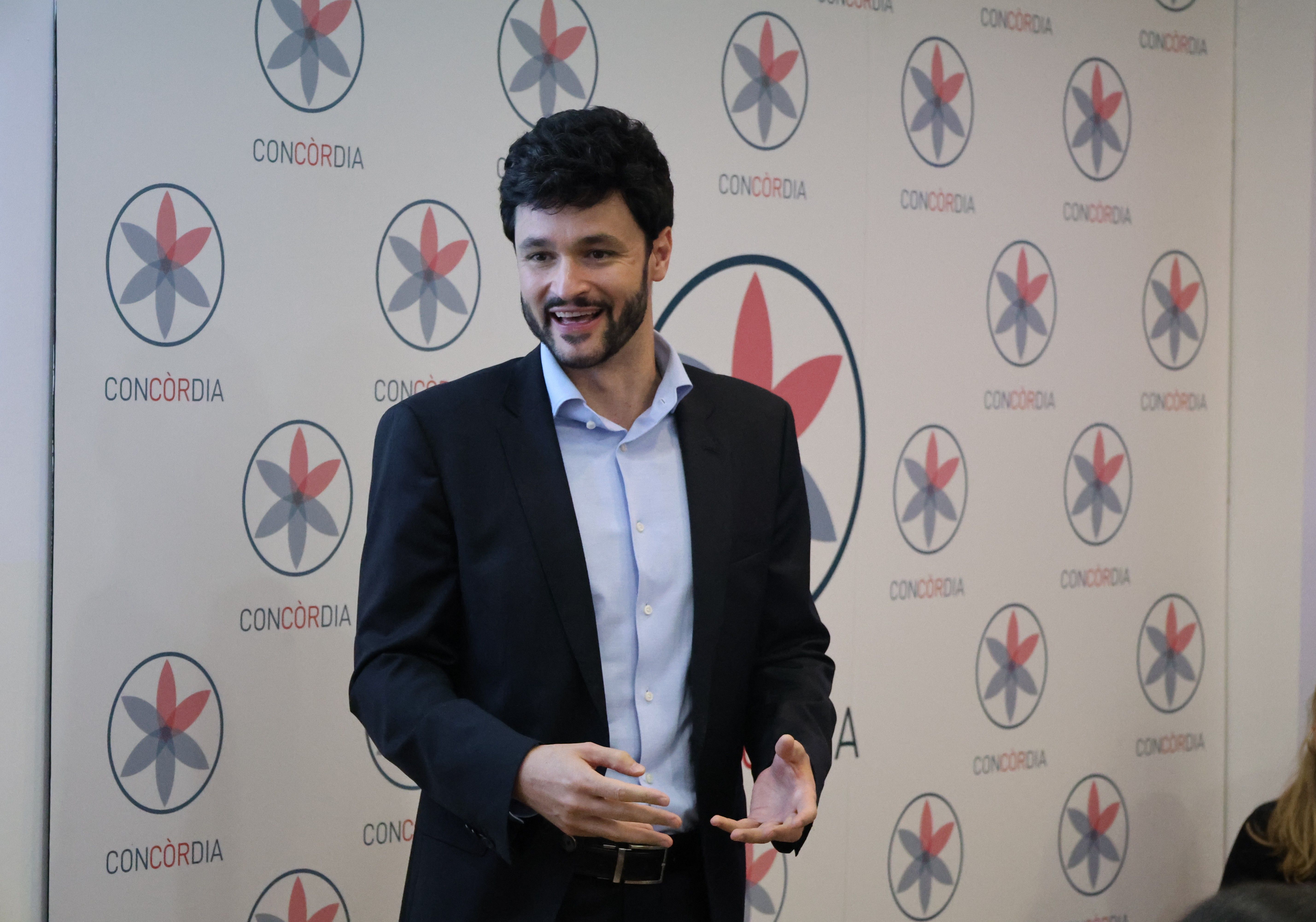 Cerni Escalé, durant l'assemblea. Cerni Escalé, durant l'assemblea.