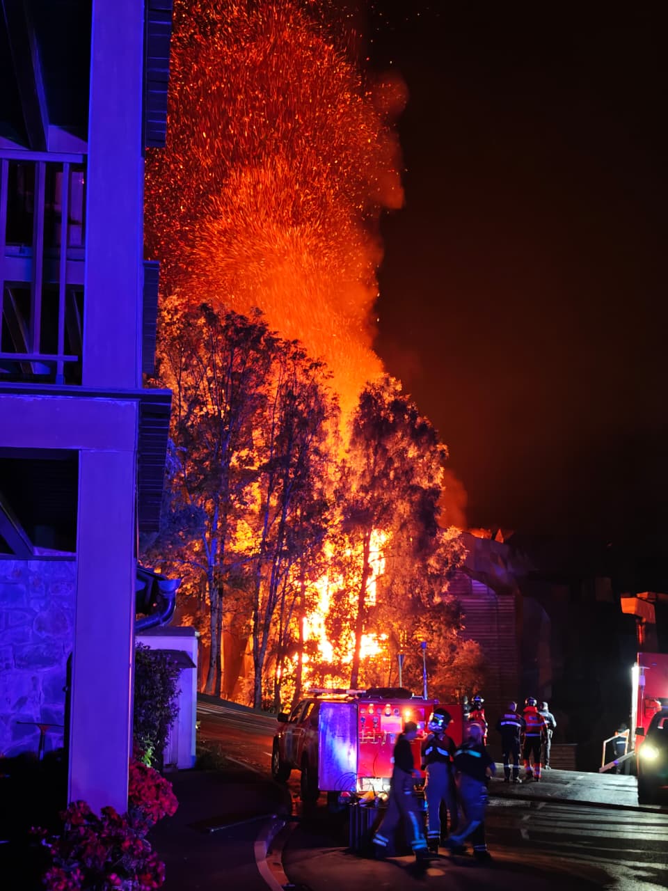 El foc ha estat molt virulent. El foc ha estat molt virulent.