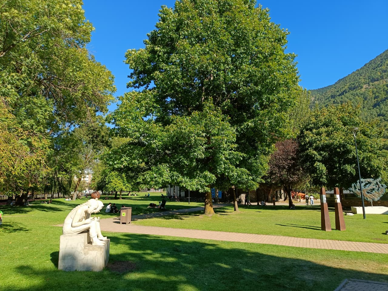 Una imatge del Parc Central d'Andorra la Vella.