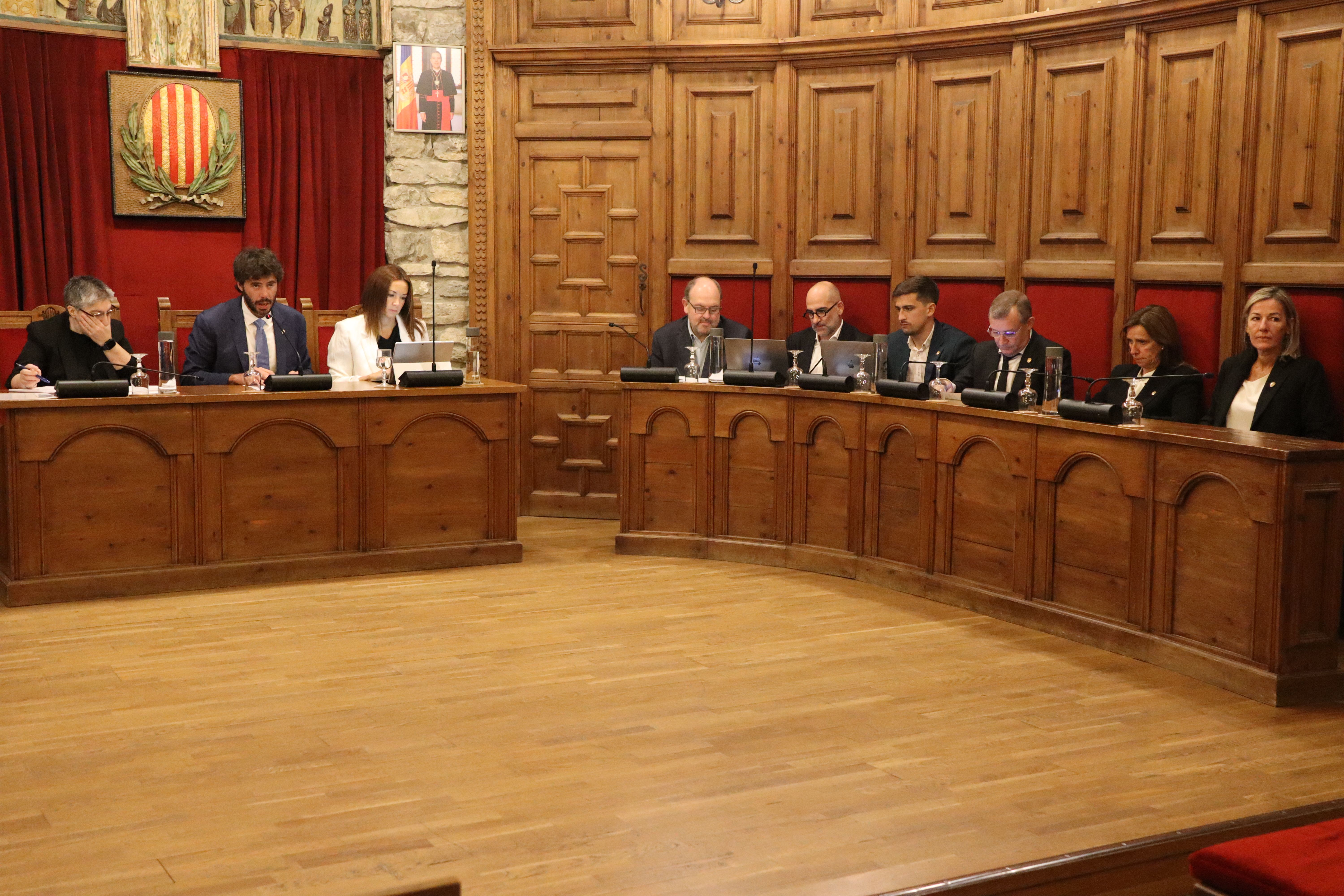 Una imatge de la sessió de consell de comú d'aquest dijous. Una imatge de la sessió de consell de comú d'aquest dijous.