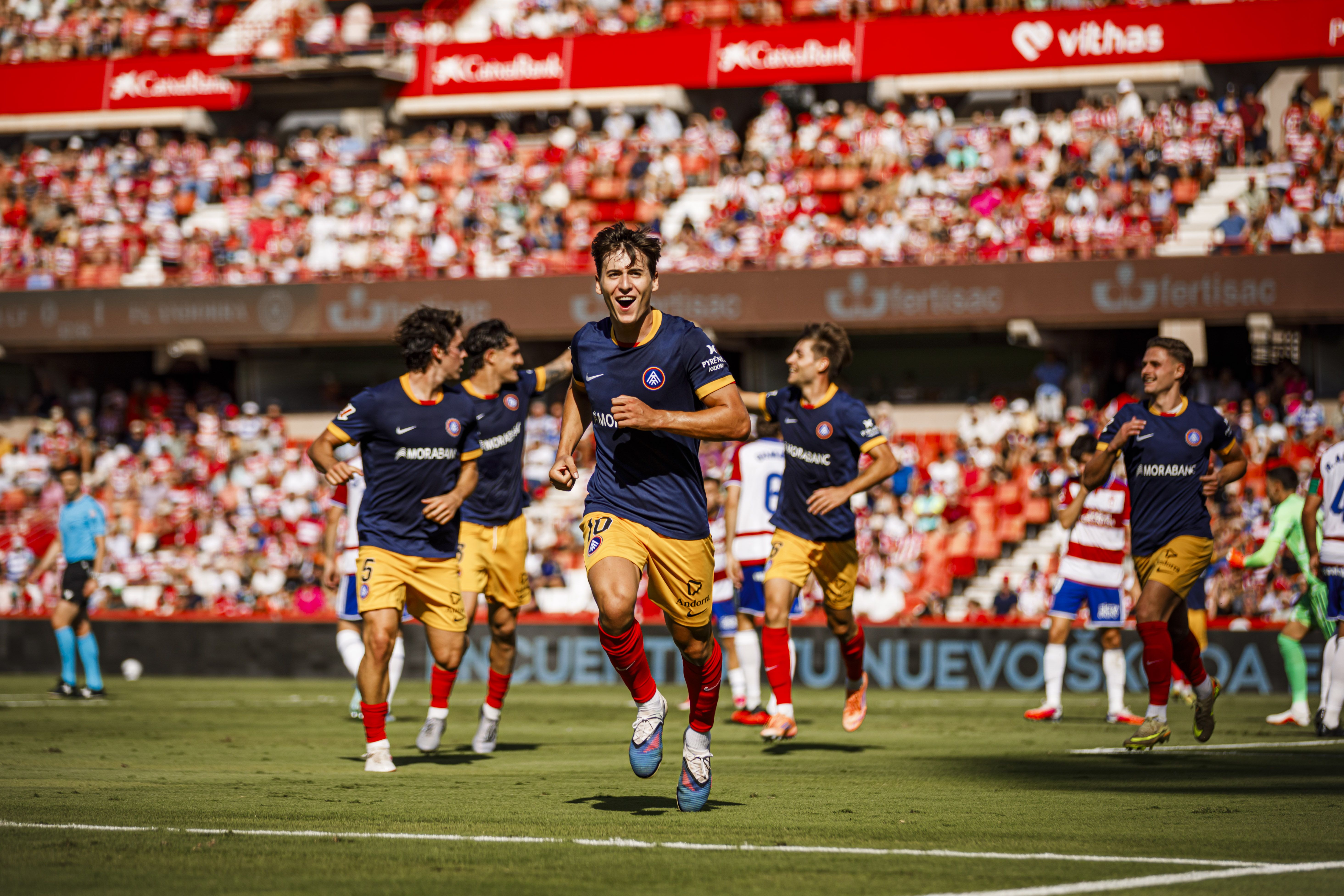 Marc Domènech s'ha estrenat aquest curs anotant el segon gol de la tarda.