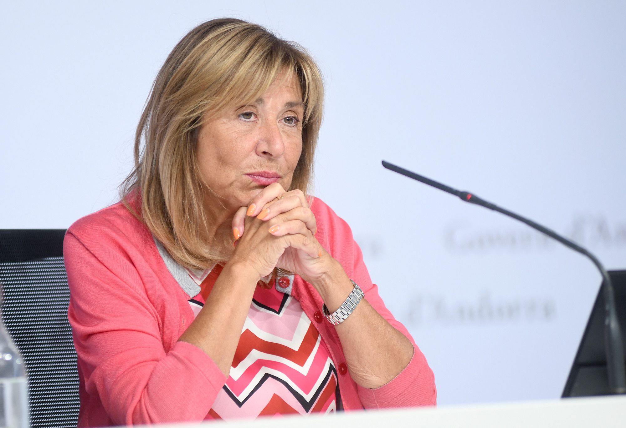 La ministra Marsol en la presentació del projecte de llei.