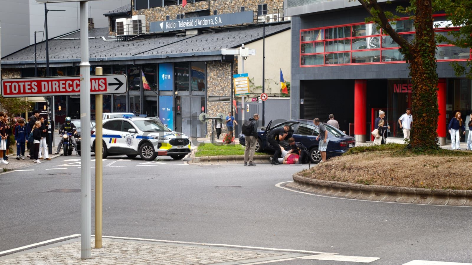 L'accident ha tingut lloc a la Baixada del Molí. La portaveu del Sindicat, Rebeca Bonache.