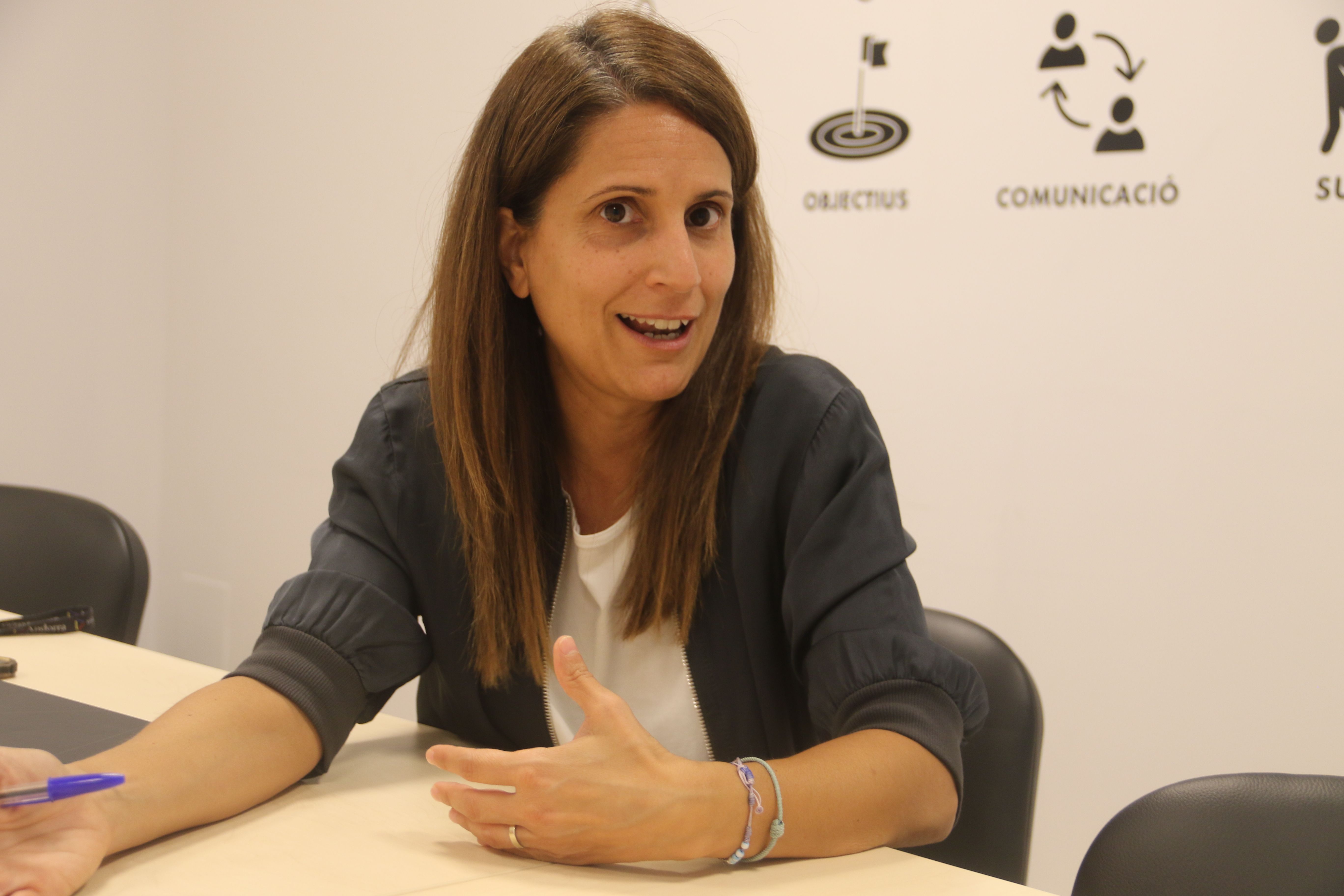 La portaveu del Sindicat, Rebeca Bonache.