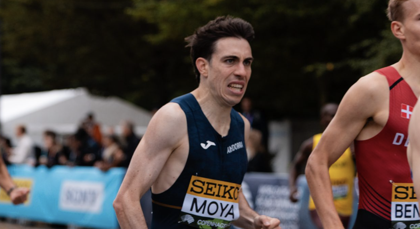 Pol Moya, setè a la Milla Internacional de Berango en una cursa d'elit.