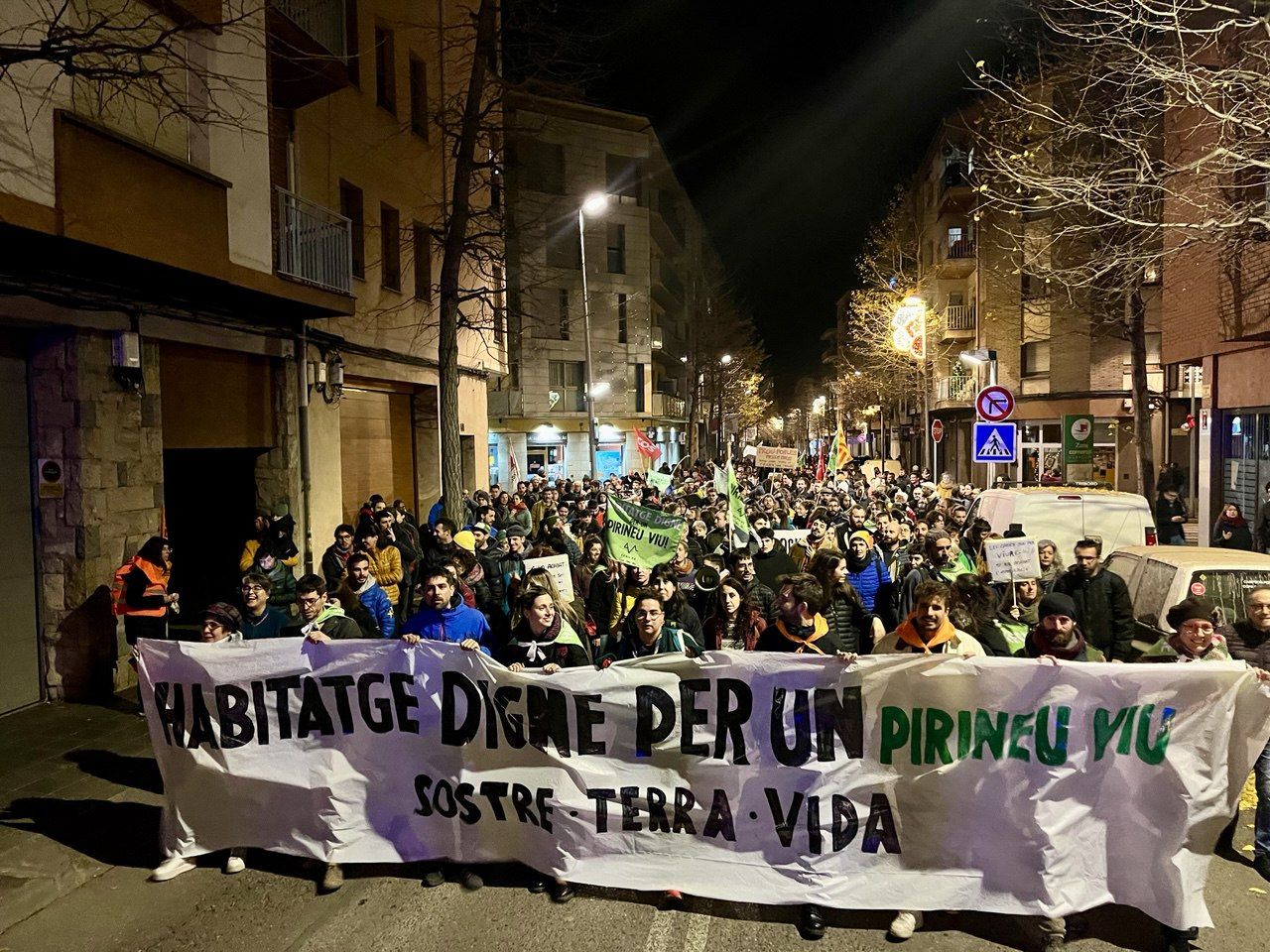 Una manifestació anterior de Pirineu Viu.