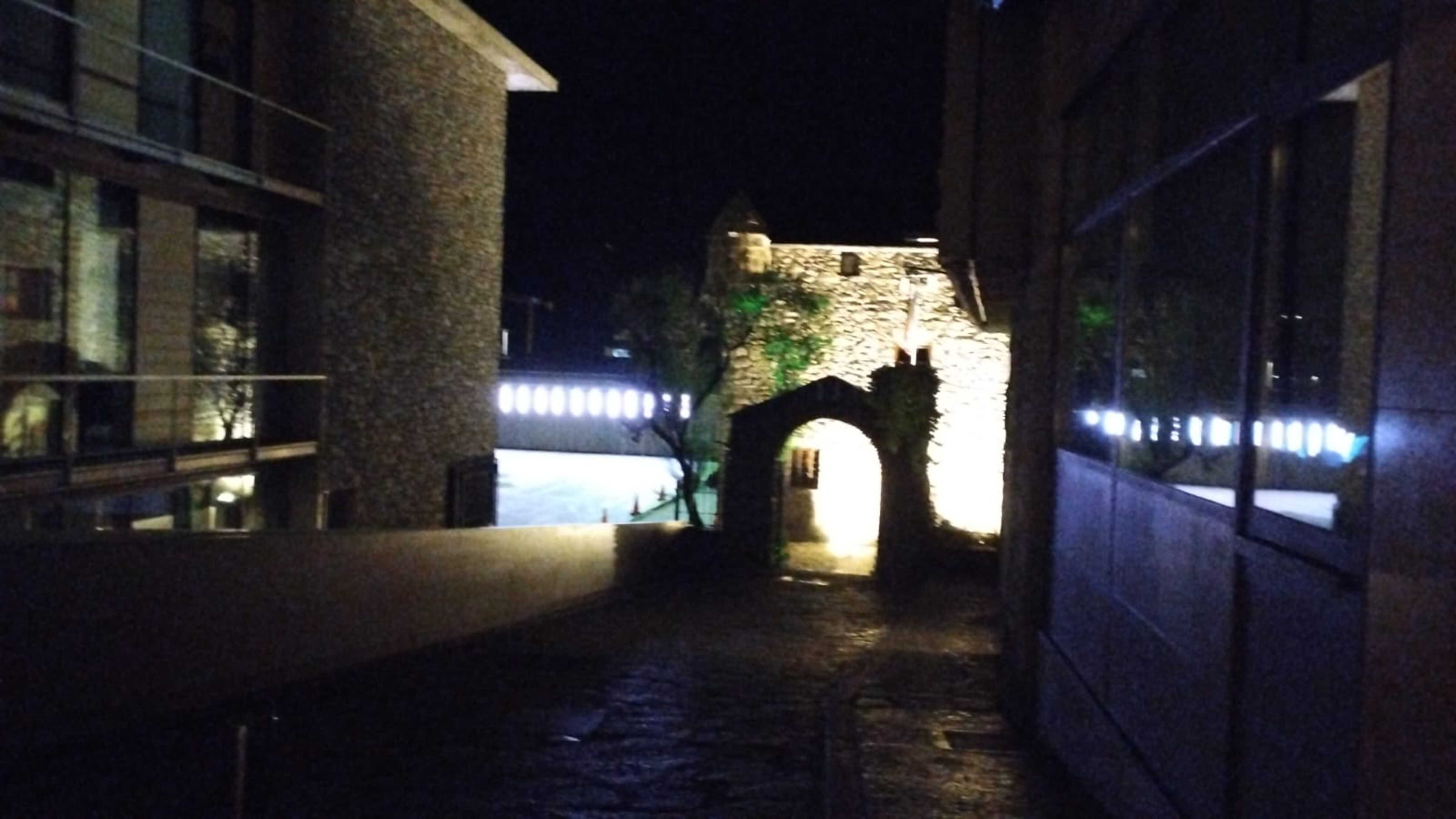 L'enllumenat del carrer no funcionava. // Altaveu La portaveu del Sindicat, Rebeca Bonache.
