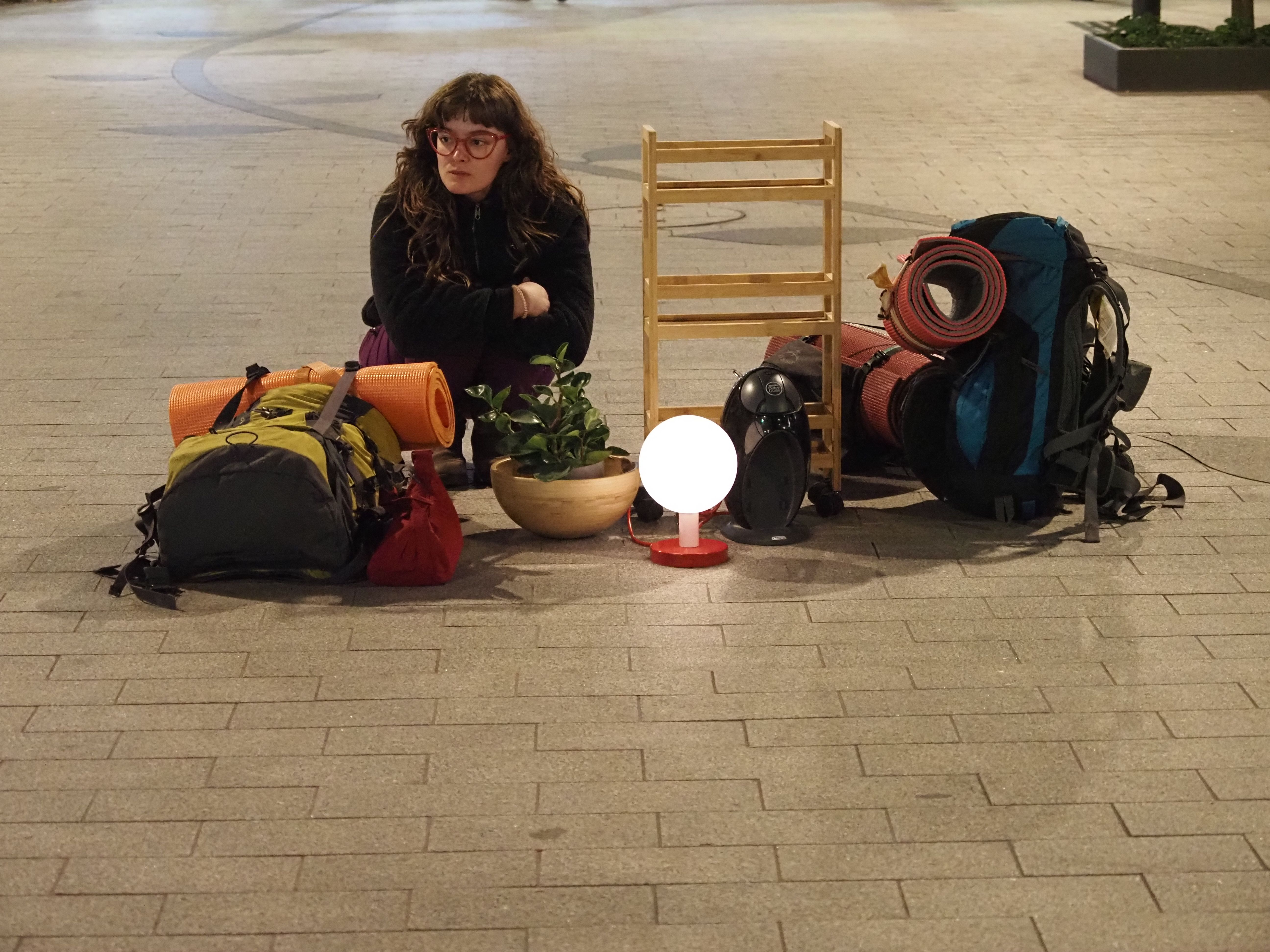 Inici de l'espectacle 'Benvinguts al nostre desnonament'. Inici de l'espectacle 'Benvinguts al nostre desnonament'.
