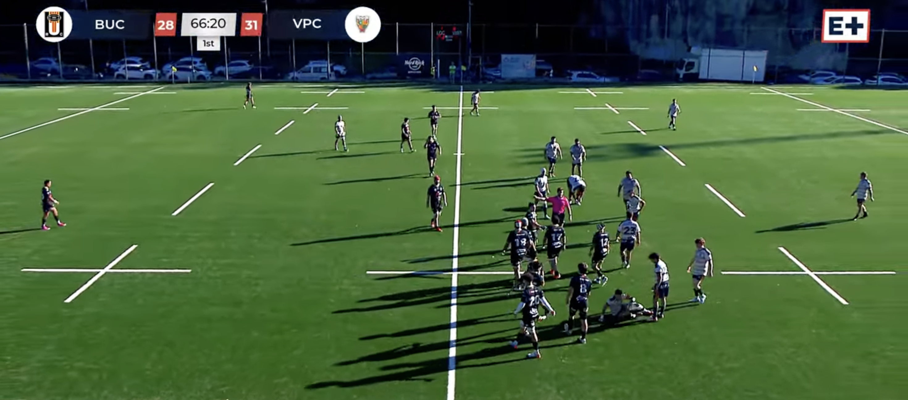 Els jugadors del VPC han tingut un duel físic important contra el BUC aquest dissabte.