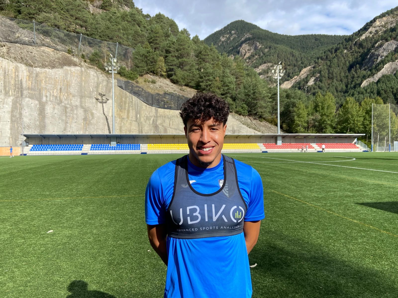 El davanter de l'Inter Escaldes, Faysal Chouaib, al centre d'entrenament de la Massana. El davanter de l'Inter Escaldes, Faysal Chouaib, al centre d'entrenament de la Massana.