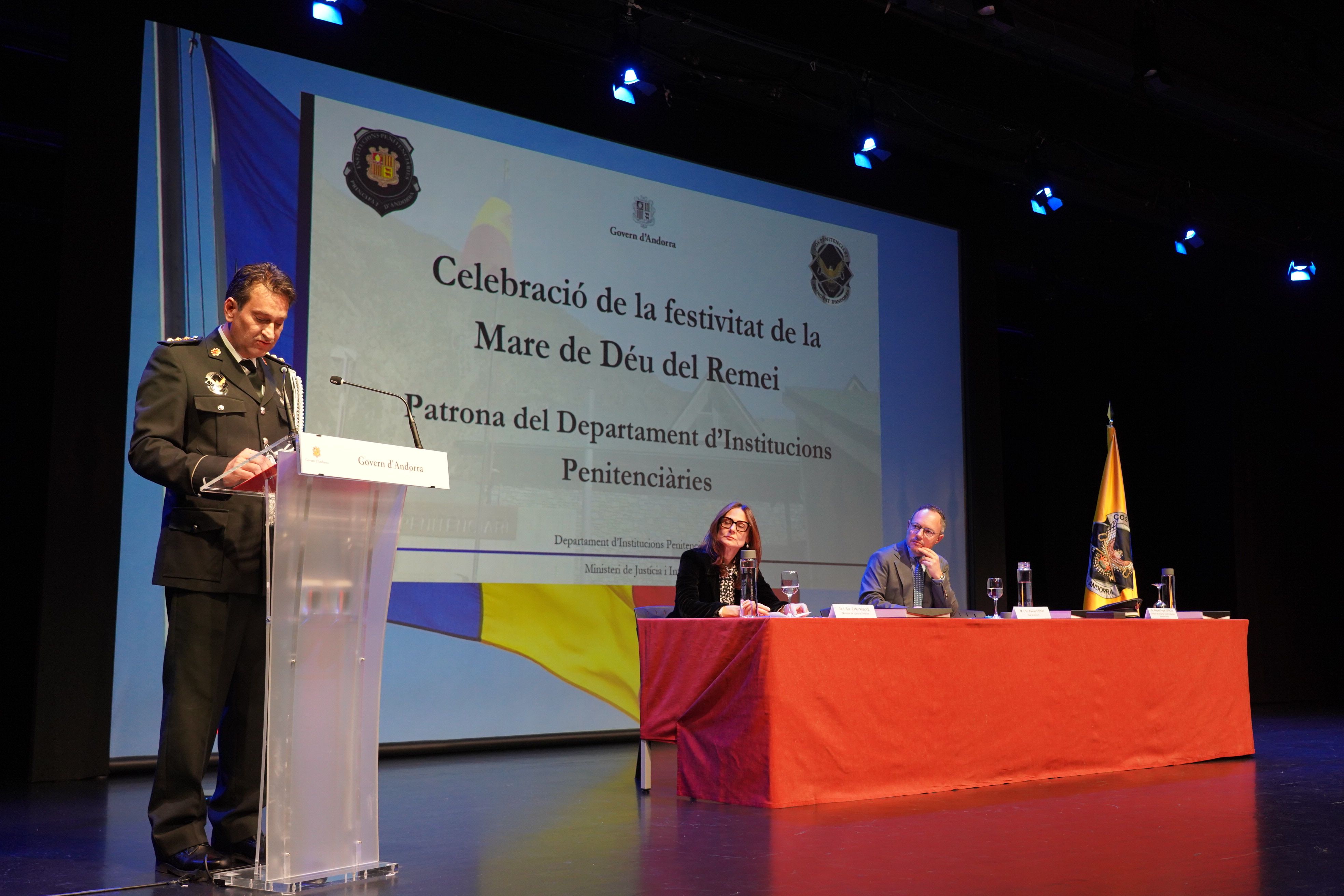 Miquel Àngel Garcia fent el seu discurs. Miquel Àngel Garcia fent el seu discurs.