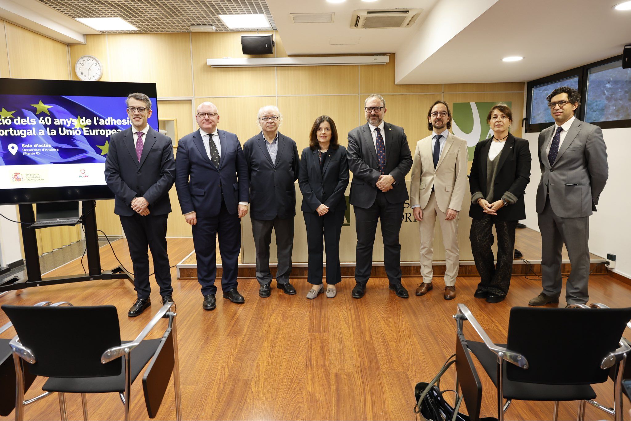L’UdA acull l’acte de commemoració dels 40 anys de l’adhesió d’Espanya i Portugal a la UE.