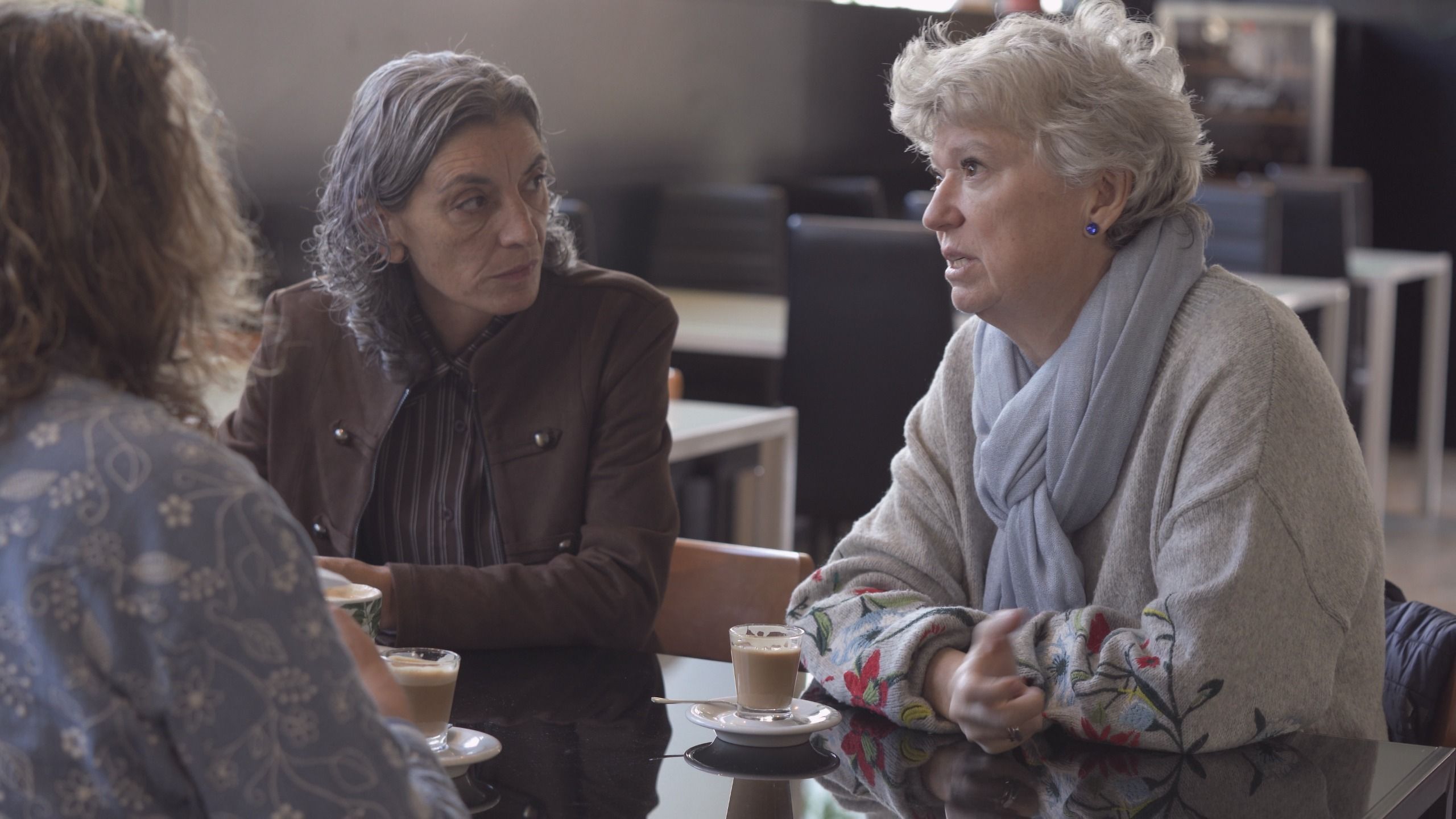 La Manuela i la Roser durant l'entrevista La Manuela i la Roser durant l'entrevista