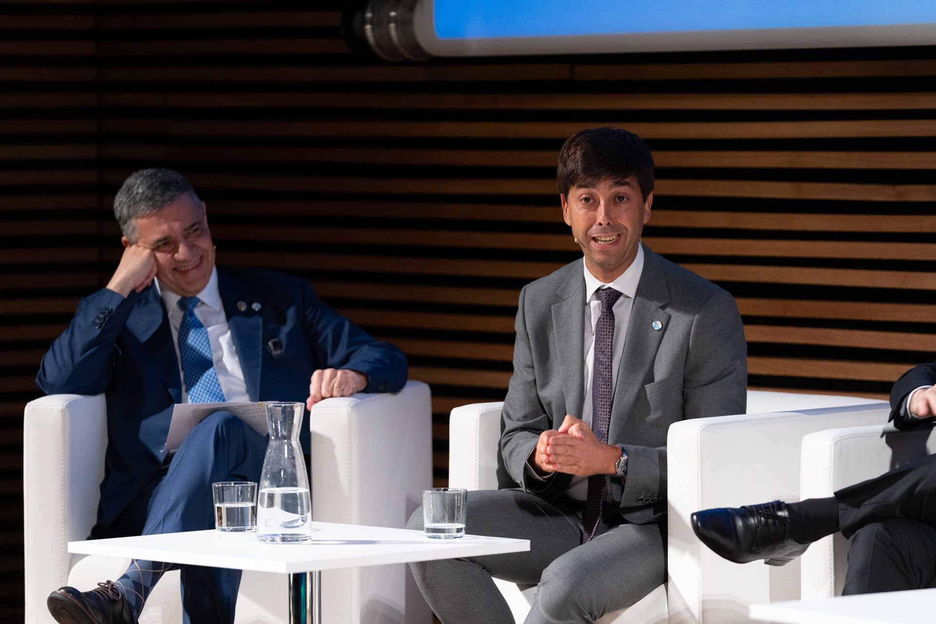 El cònsol major, Sergi González durant la II Trobada de Ciutats Iberoamericanes a Madrid.