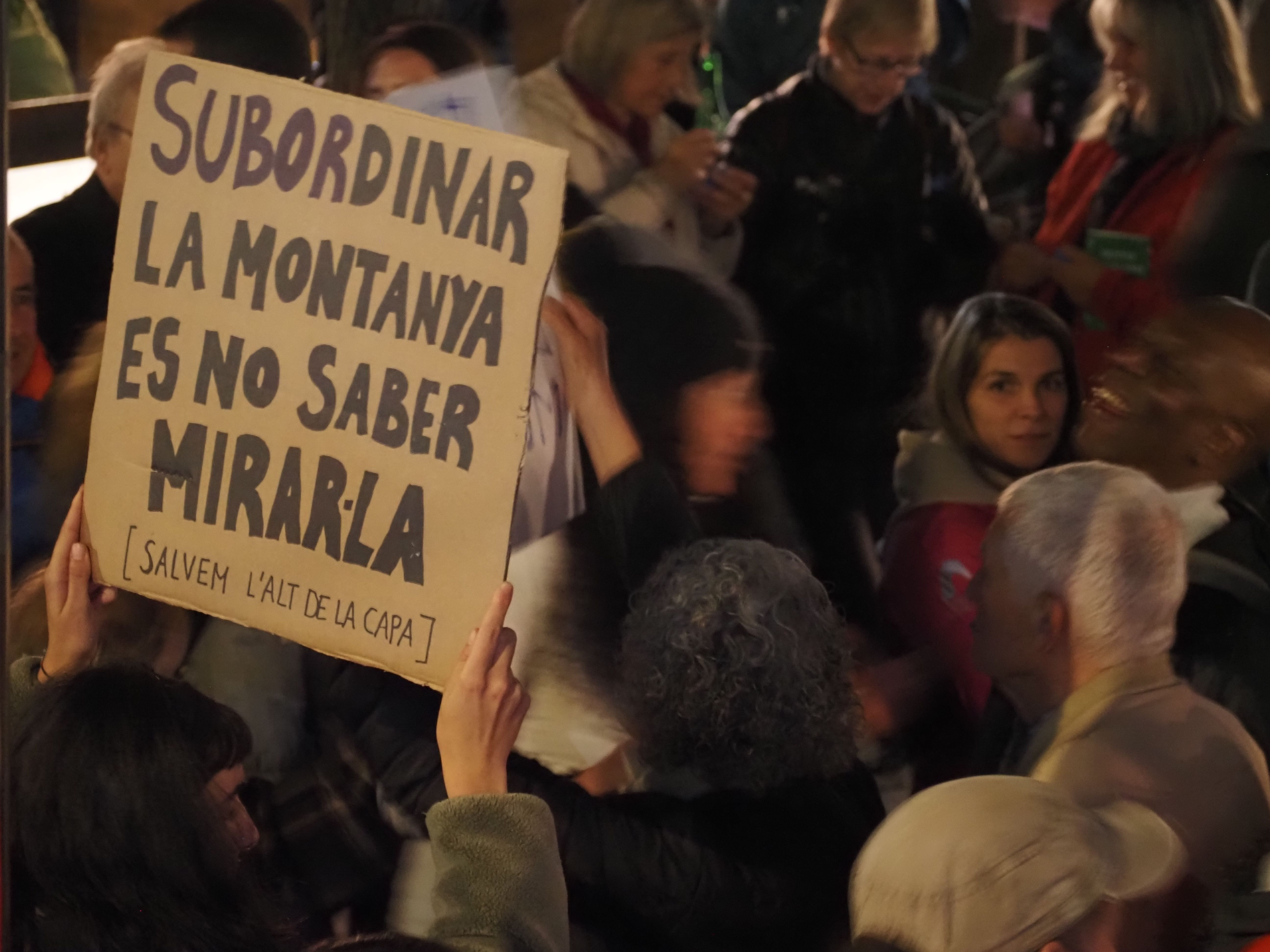 Durant la mobilització s'han mostrat moltes pancartes.
