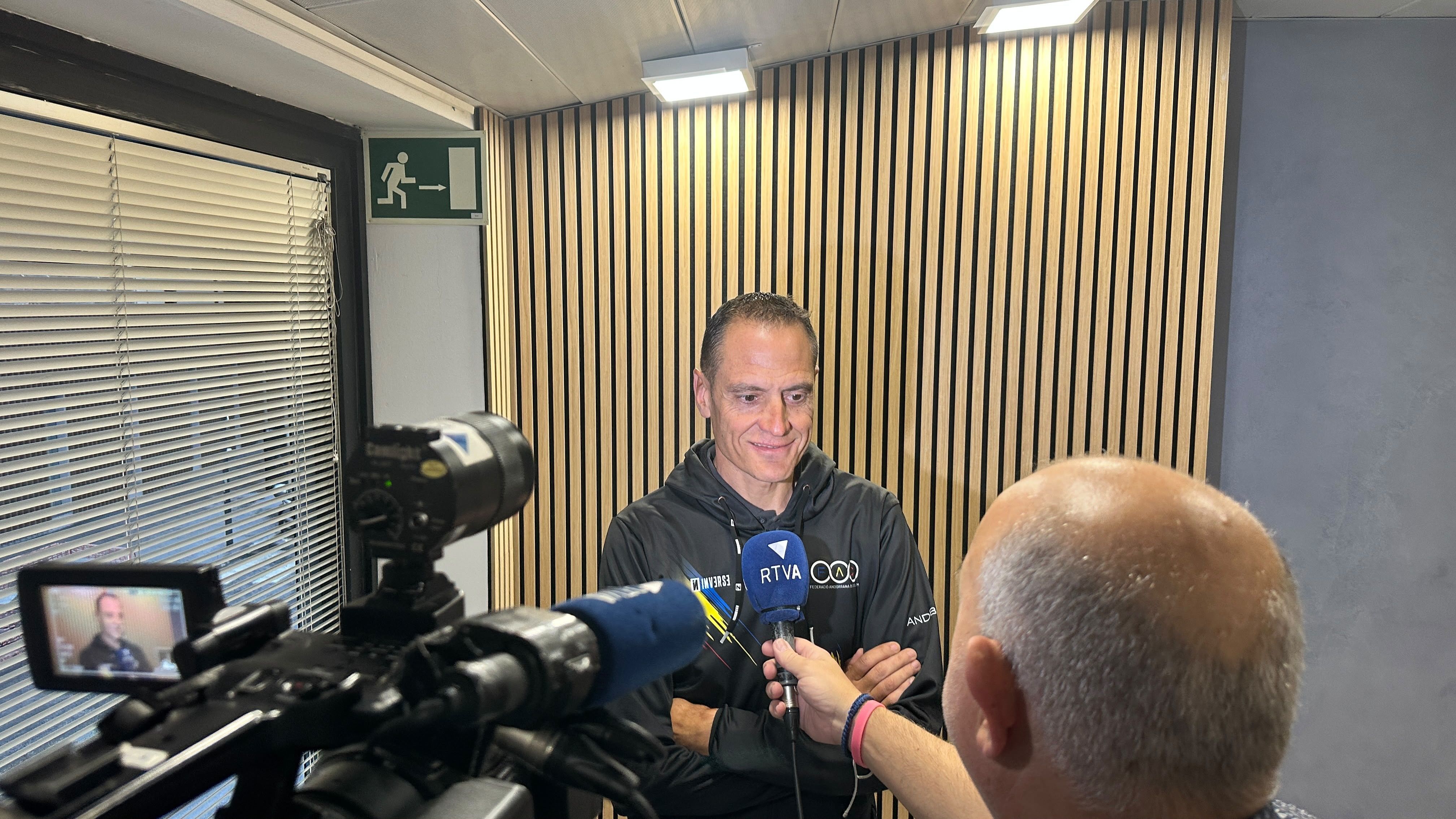 El nou director de la FAC, Joan Turné, en una entrevista amb RTVA.