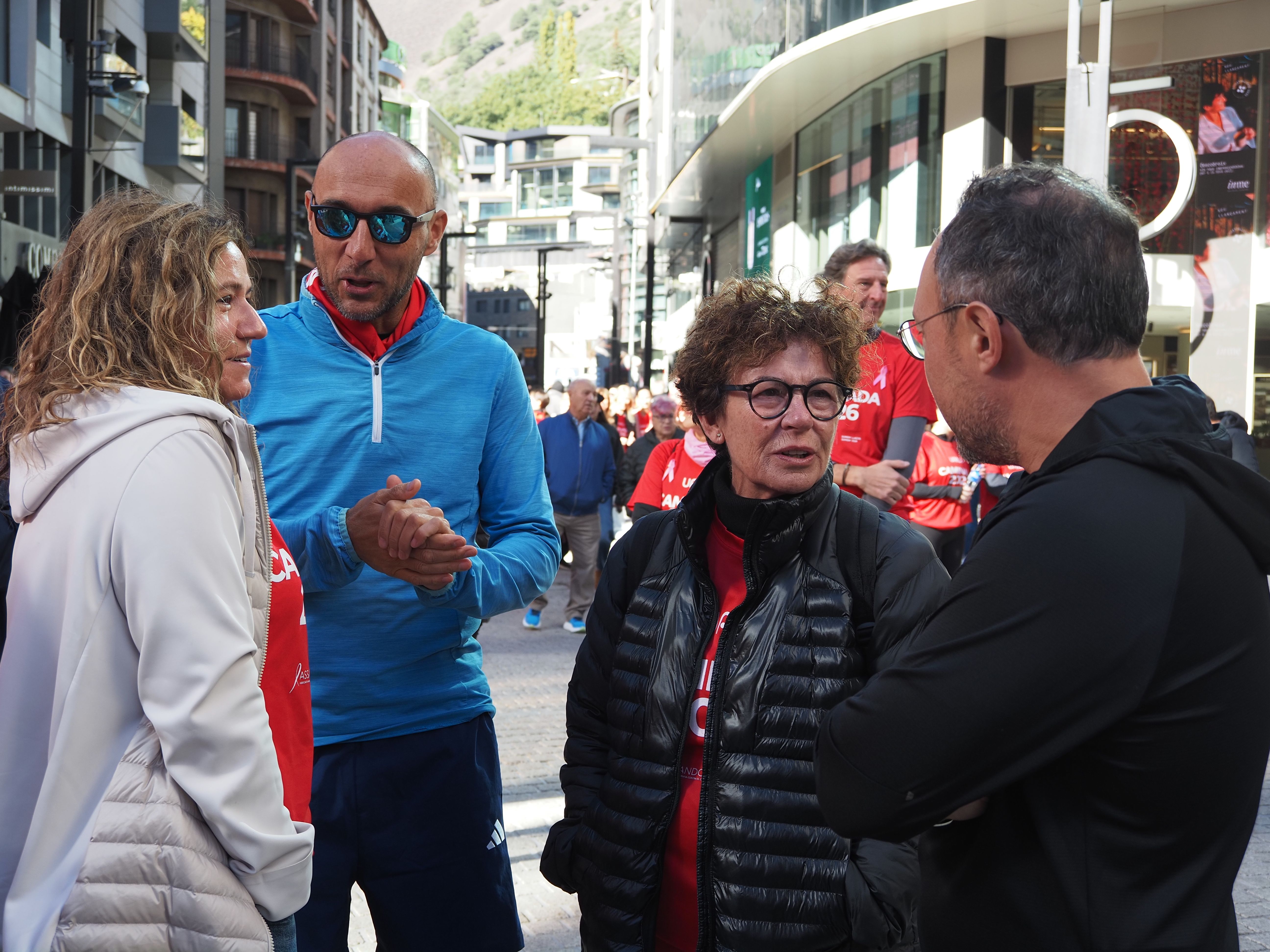 Xavier Espot amb Magda mata, Laura López i Jordi Puy. Xavier Espot amb Magda mata, Laura López i Jordi Puy.