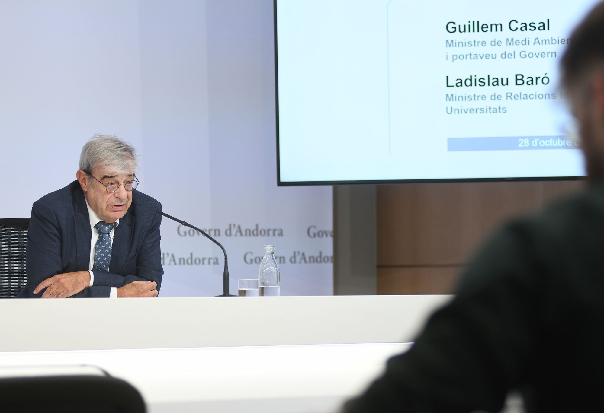 Ladislau Baró, durant la roda de premsa.