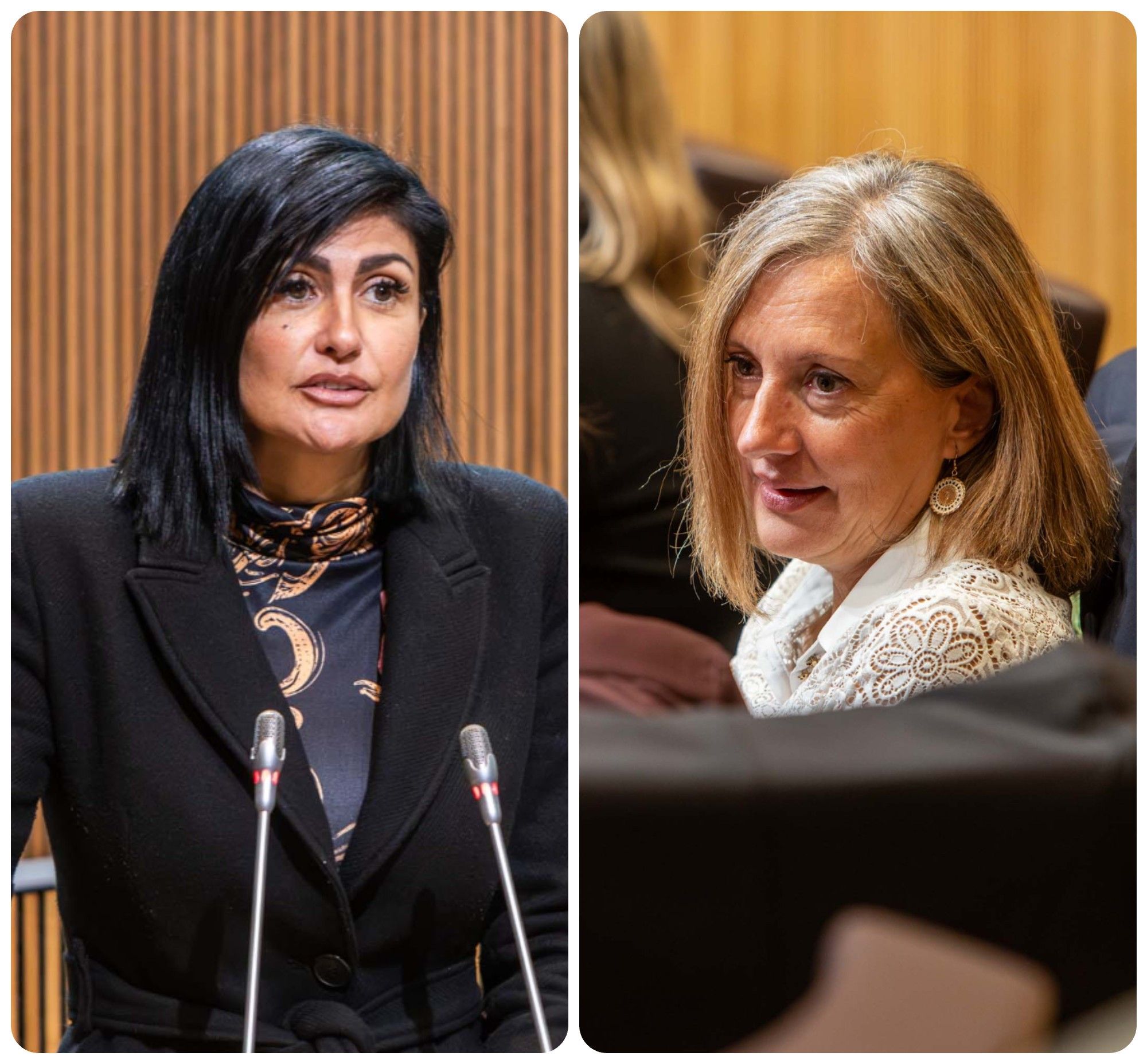 Carine Montaner i Maria Àngels Aché.